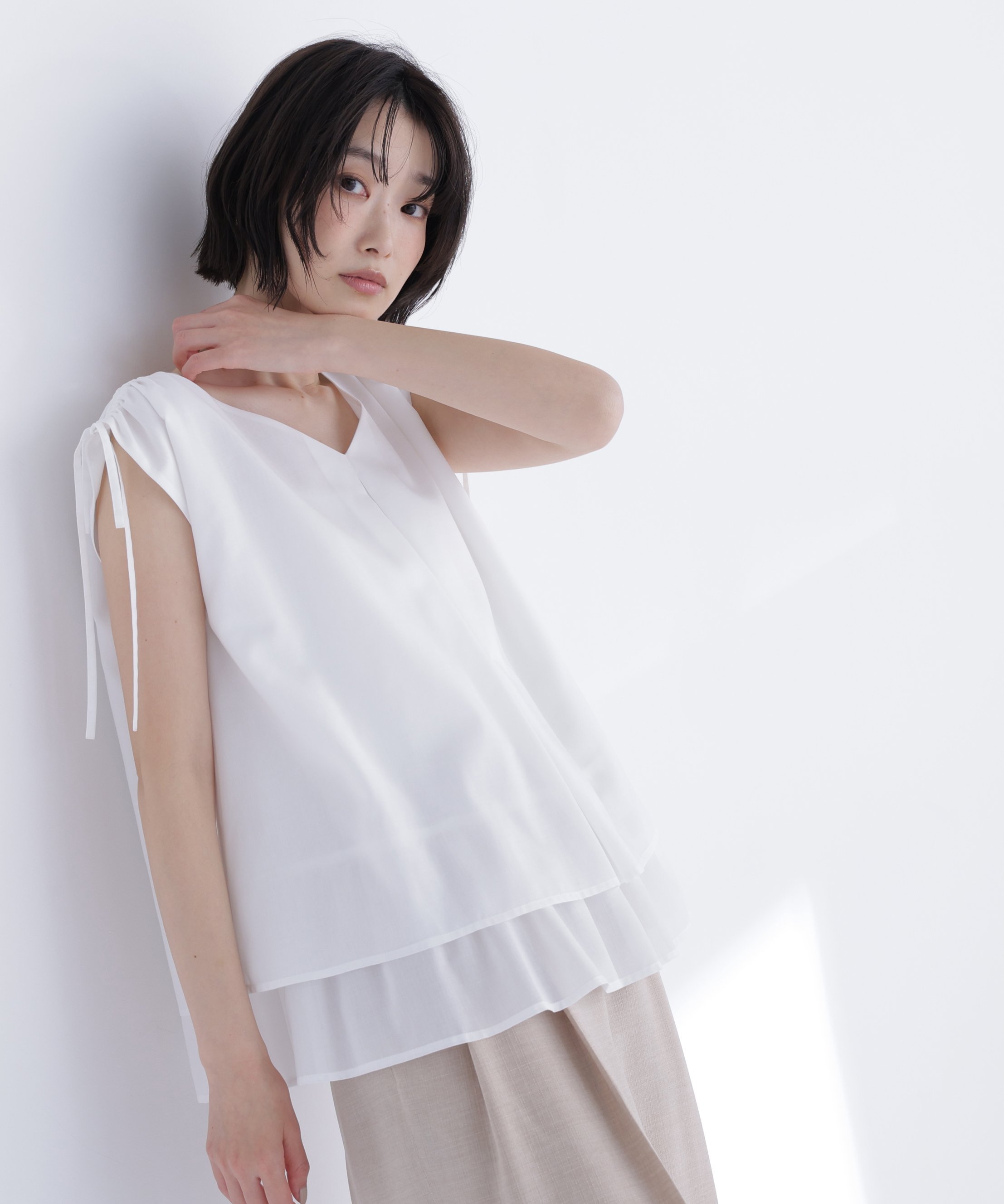 ☆新品☆ NATURAL BEAUTY BASIC ねじりディテールチュニック エン 