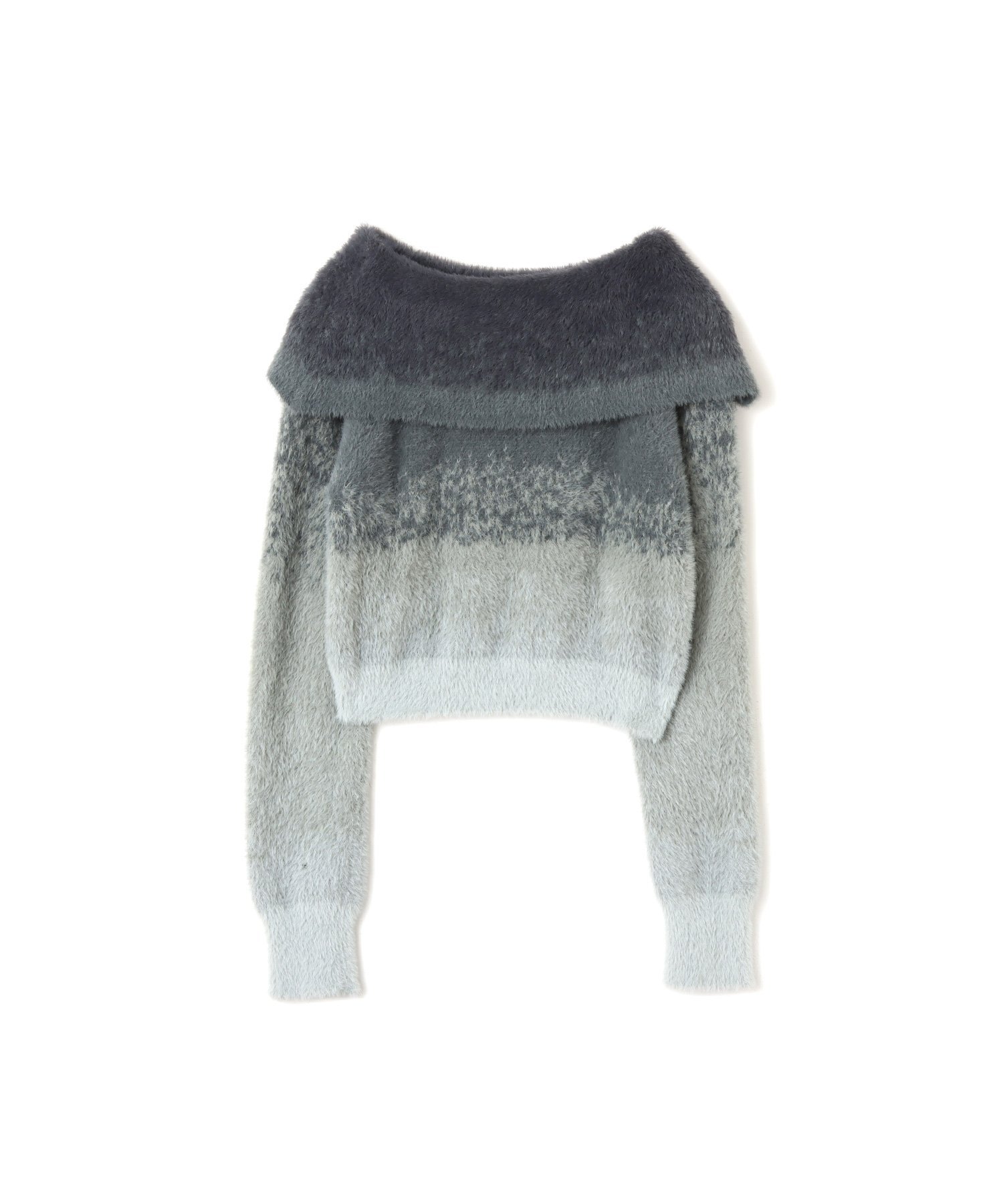 atmos pink atmos pink Off Shoulder Knit Tops GRAY アトモス トップス ニット グレー