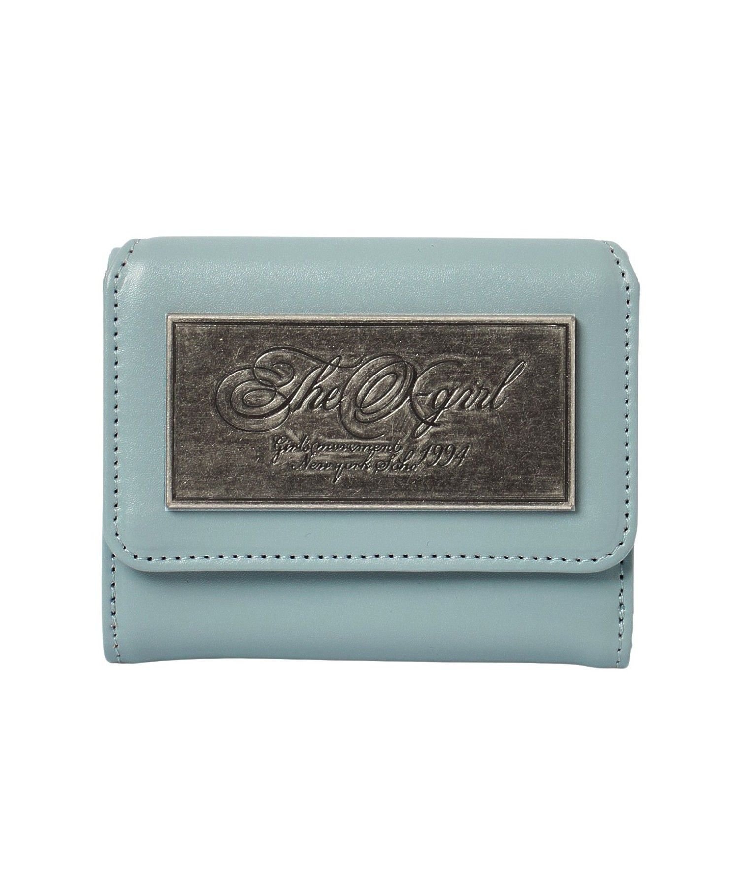 X-girl METAL PLATE MINI WALLET エックスガール アクセサリー・腕時計 その他のアクセサリー・腕時計 ブラウン ブラック