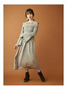 【SALE/40%OFF】dazzlin ニットシャーリングマキシワンピース ダズリン ワンピース ニットワンピース グレー ブラウン ベージュ【送料無料】