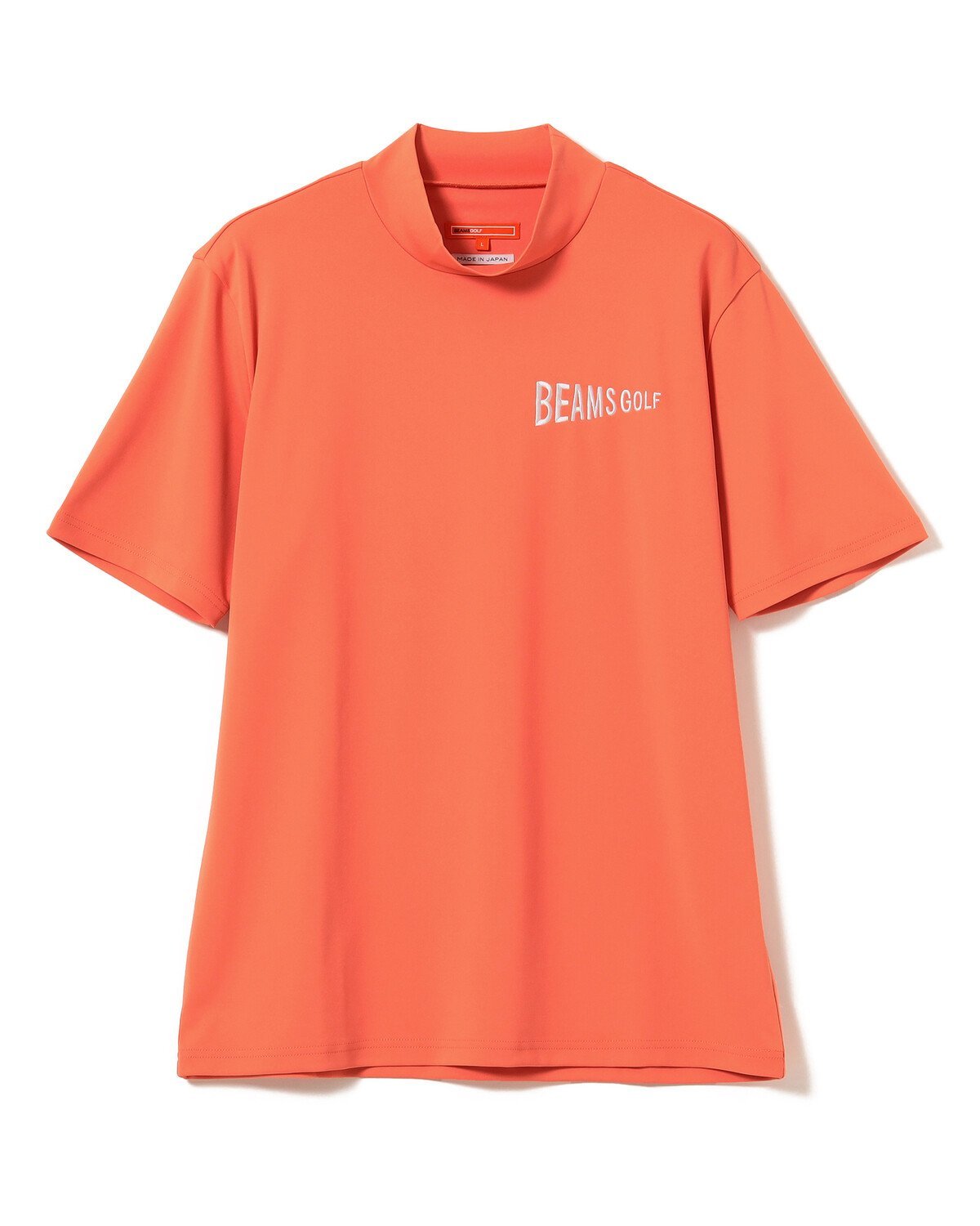 【SALE／40%OFF】BEAMS GOLF ORANGE LABEL 【8/4再値下げ】＜MEN＞BEAMS GOLF ORANGE LABEL / スムース モックタートルネック シャツ ビームス ゴルフ カットソー Tシャツ パープル オレンジ ホワイト【送料無料】