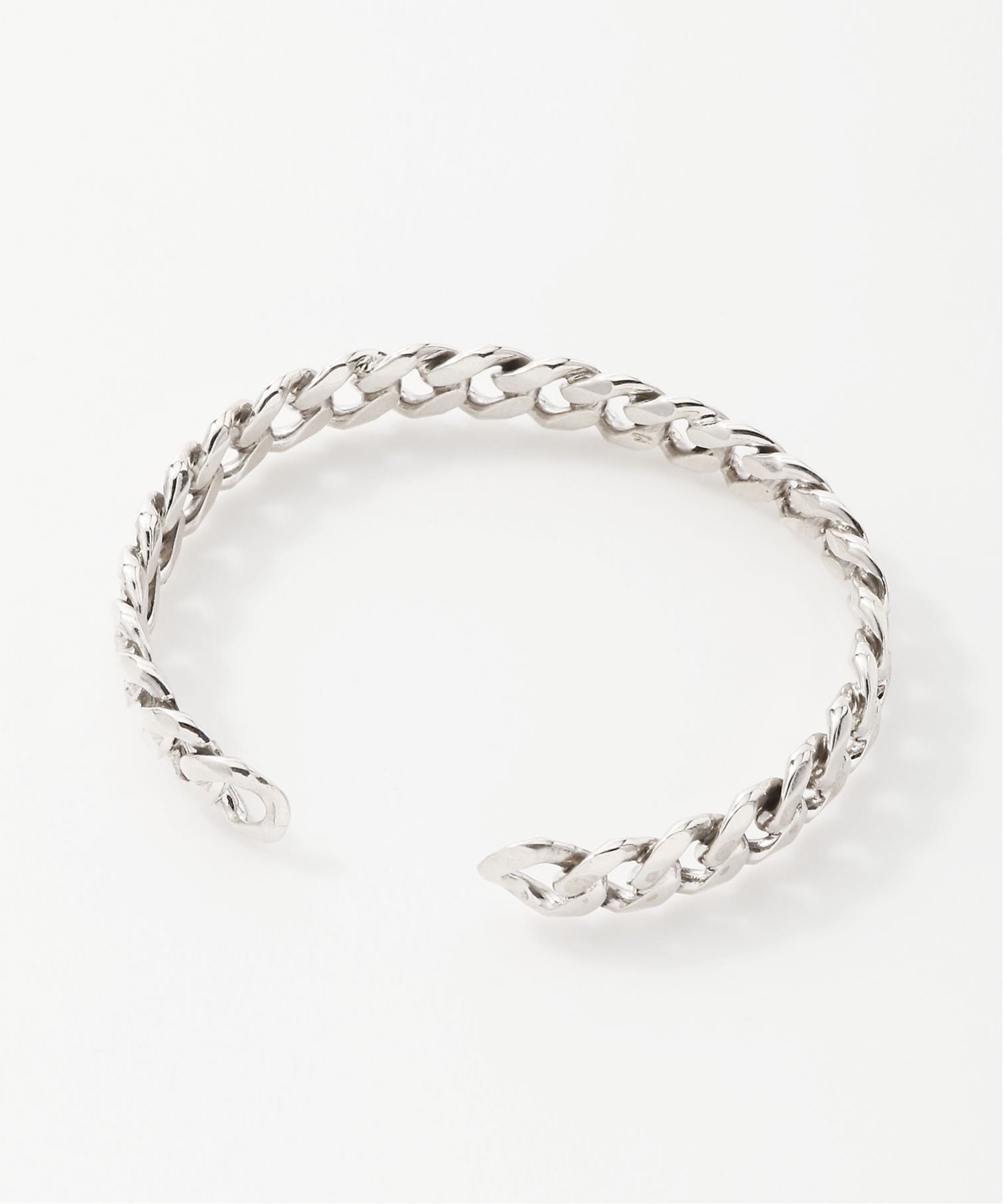 SCALABLANCHE SCALABLANCHE/(W)カットチェーンバングル(SV925) スカラ アクセサリー・腕時計 ブレスレット・バングル シルバー【送料無料】