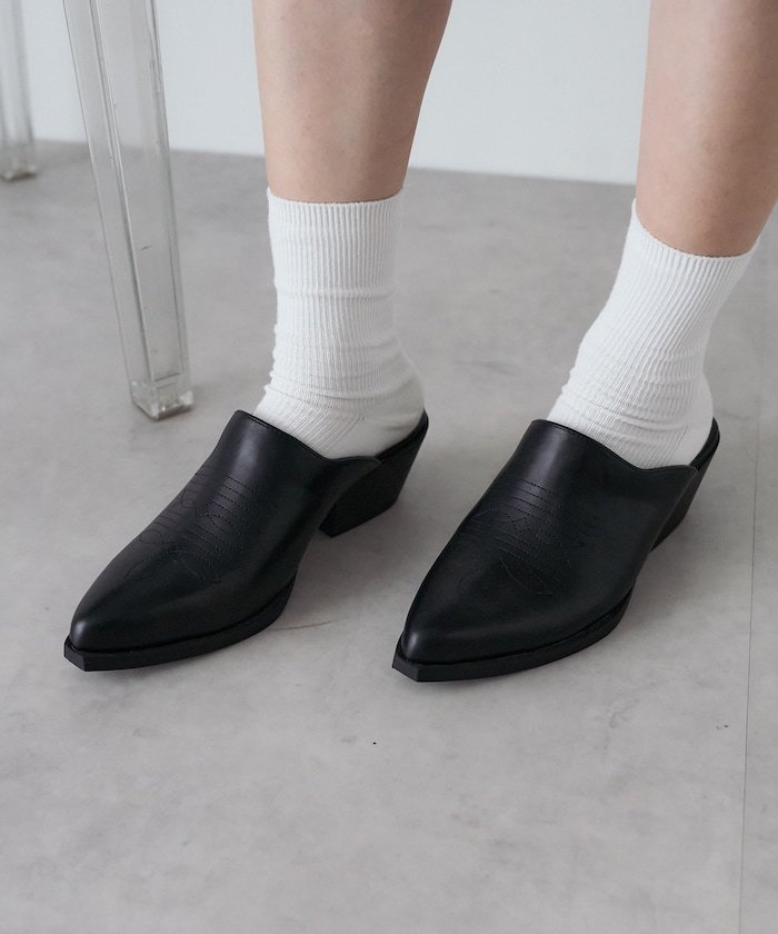 【SALE／80%OFF】FREAK'S STORE ウエスタンミュール 24AW フリークスストア シューズ・靴 その他のシューズ・靴 ブラウン ブラック