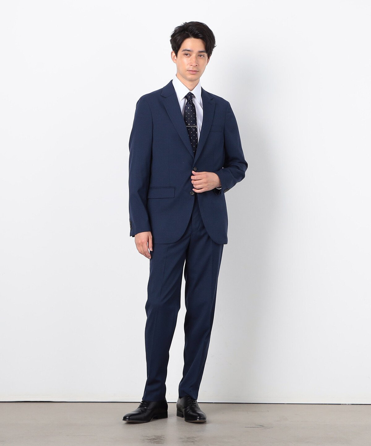 COMME CA ISM 【セットアップ対応】マイクロドビー ストレッチジャケット コムサイズム スーツ・フォーマル スーツジャケット グレー ネイビー【送料無料】