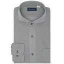 BRICK HOUSE by Tokyo Shirts 【ストレッチ・大きいサイズ】 ホリゾンタルワイド 長袖 形態安定 ニットシャツ BM01J300AB13...