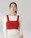 【SALE/30%OFF】NANO universe RITA ROW/ECLAT BUSTIER ナノユニバース トップス カットソー・Tシャツ レッド【送料無料】
