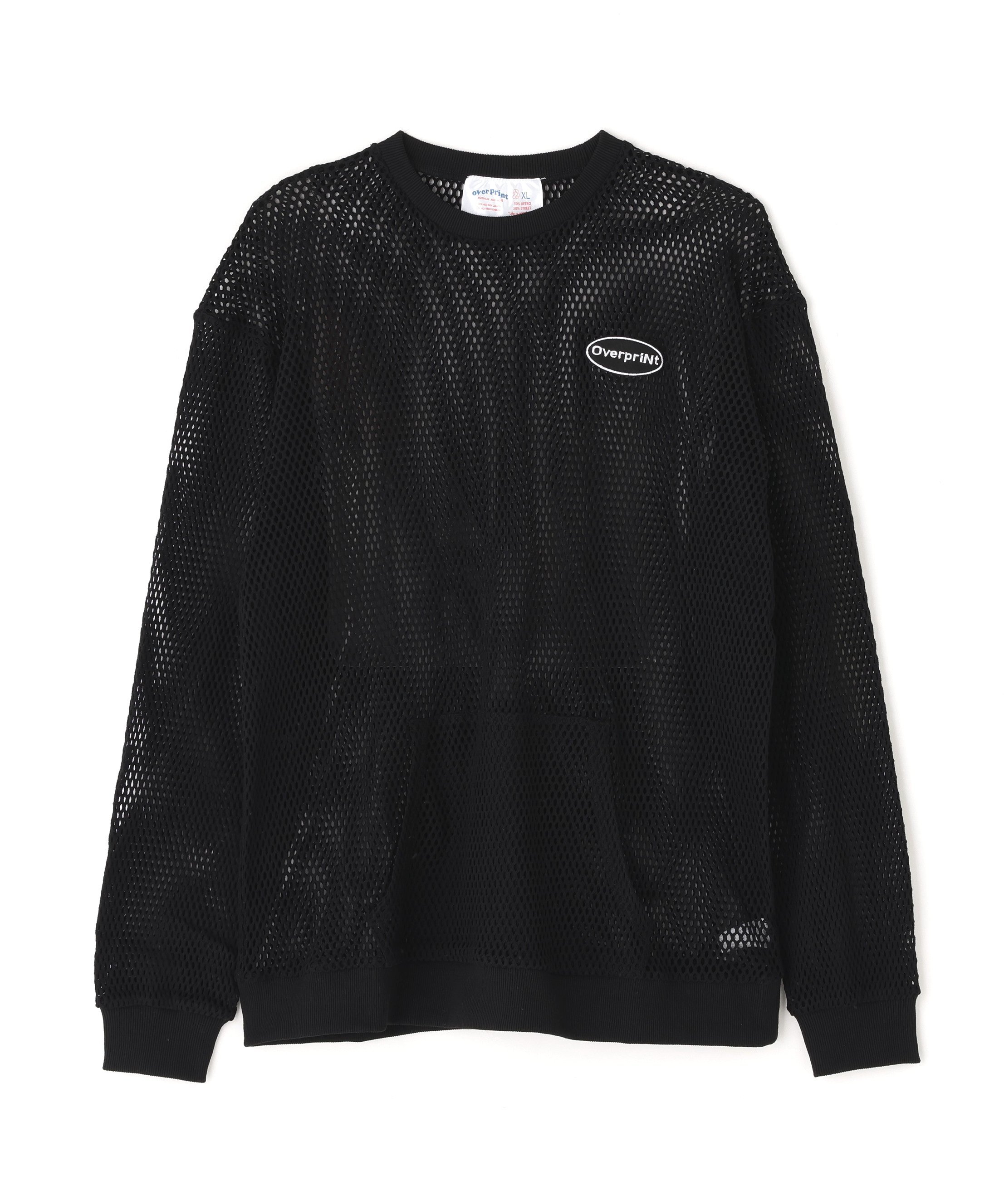 LHP overprint/オーバープリント/MESH LS TEE エルエイチピー トップス カットソー・Tシャツ ホワイト ブラック