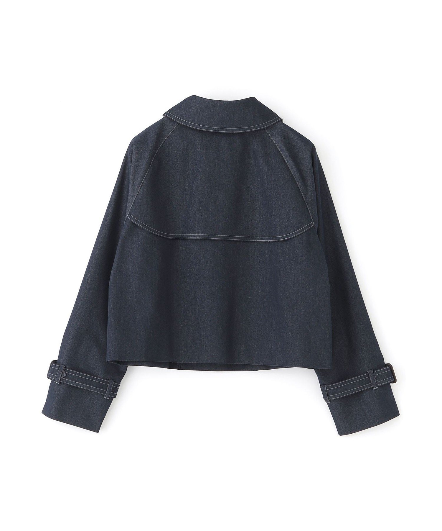 SANYOCOAT デニム ショートトレンチコート サンヨーコート ジャケット・アウター その他のジャケット・アウター ネイビー