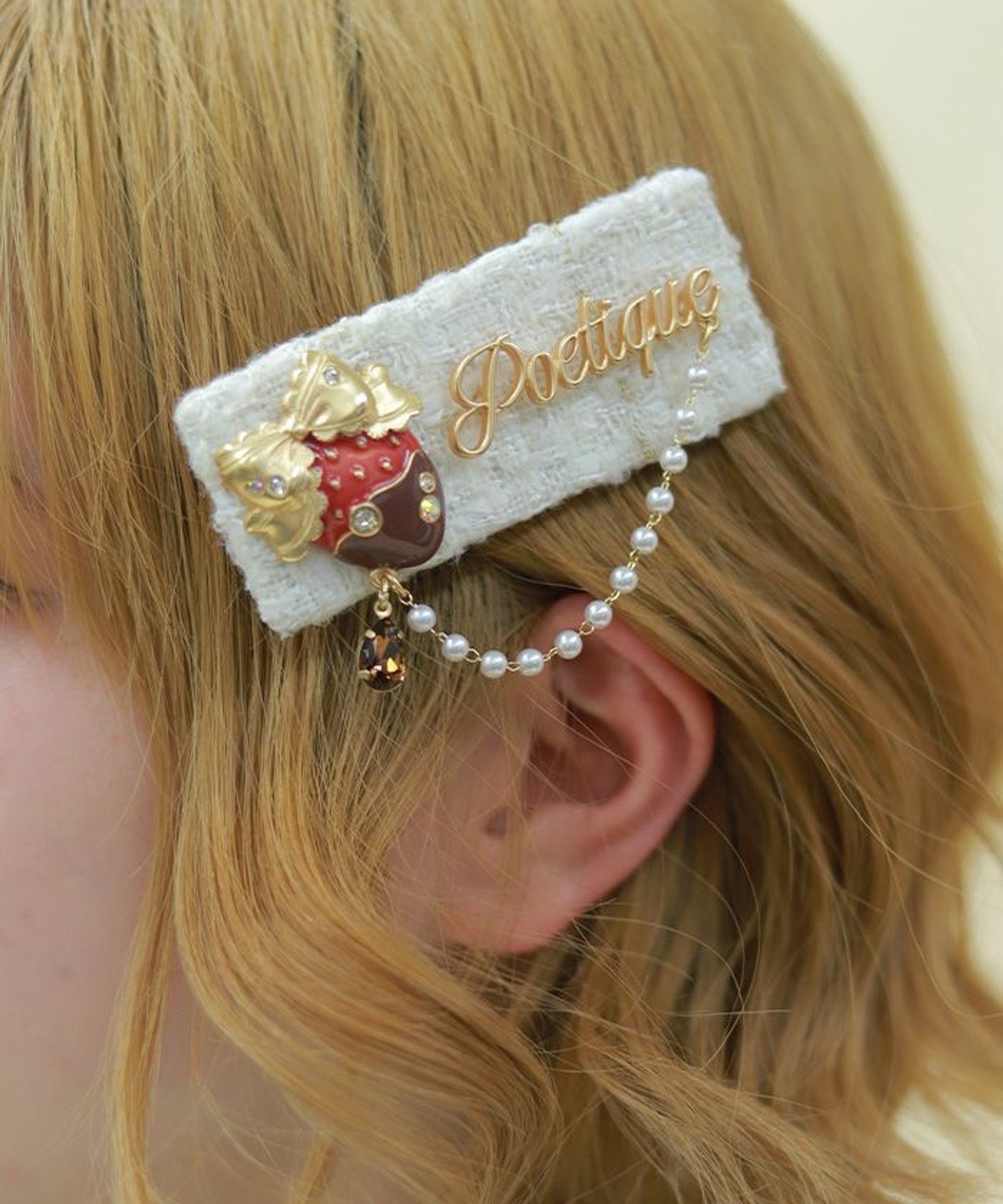 【SALE／50%OFF】axes femme POETIQUE ストロベリーフォンデュピン アクシーズファム ファッション雑貨 チャーム・キーチェーン ピンク