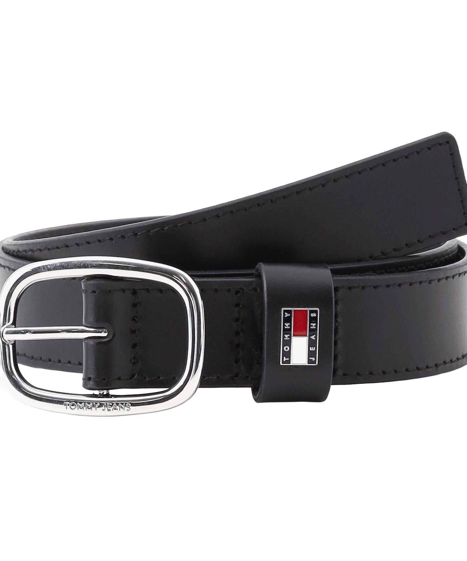 TOMMY JEANS オーバルバックルバッファローベルト 26SS トミーヒルフィガー ファッション雑貨 ベルト ブラック【送料無料】