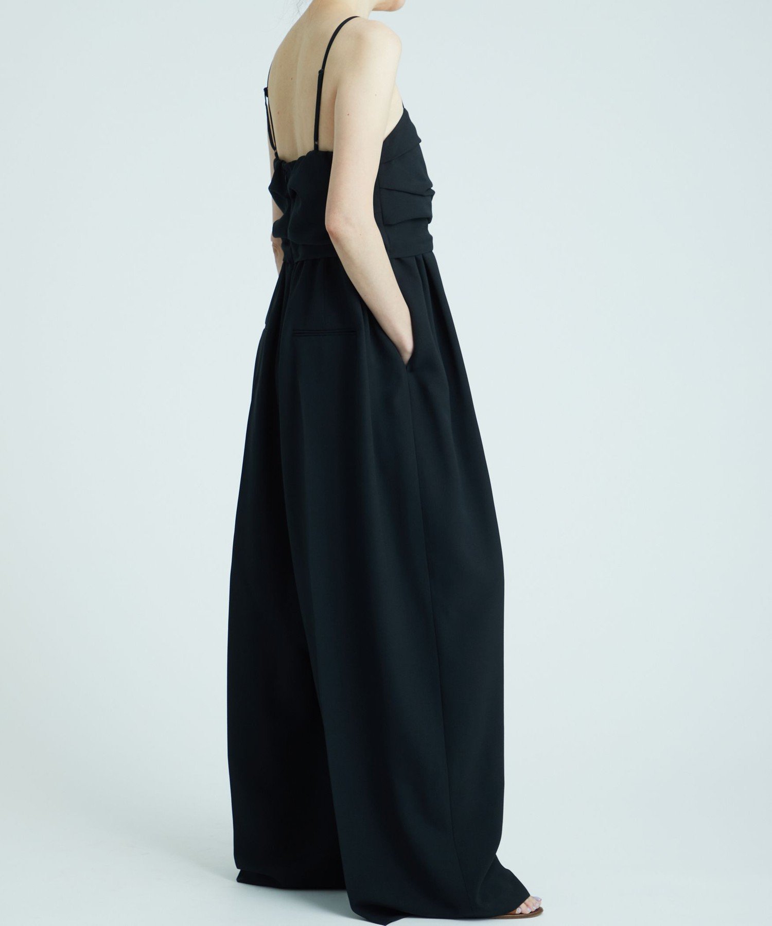 【SALE／30%OFF】AEWEN MATOPH ＜AEWEN MATOPH＞ベアトップ サロペット ユナイテッドアローズ アウトレット オールインワン・オーバーオール オーバーオール・サロペット ブラック【送料無料】