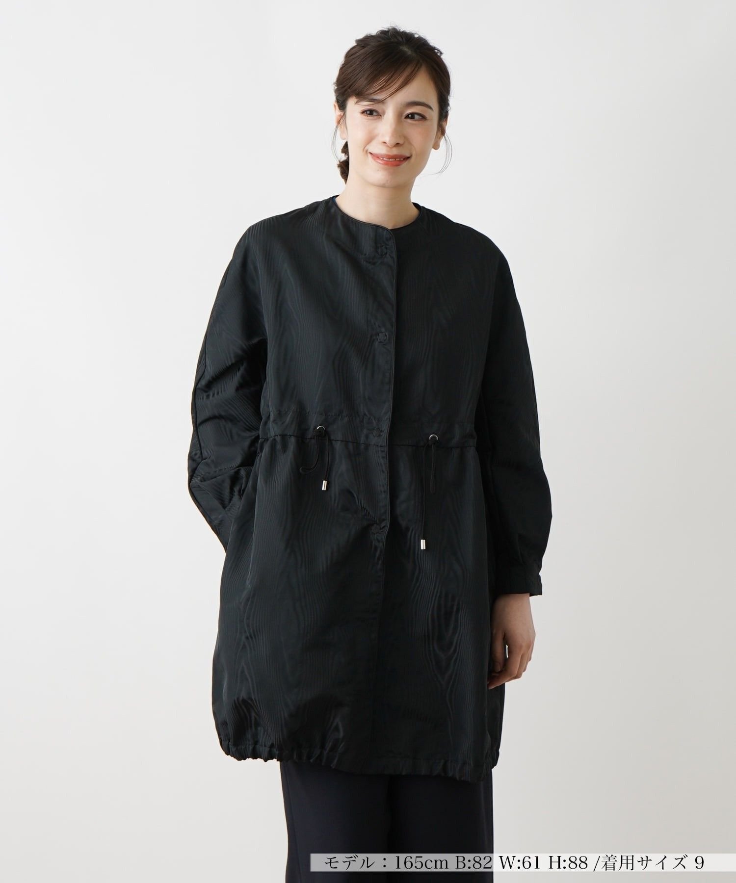 Other - 【SALE／53%OFF】Leilian コート レリアン ジャケット・アウター ステンカラーコート ブラック【送料無料】