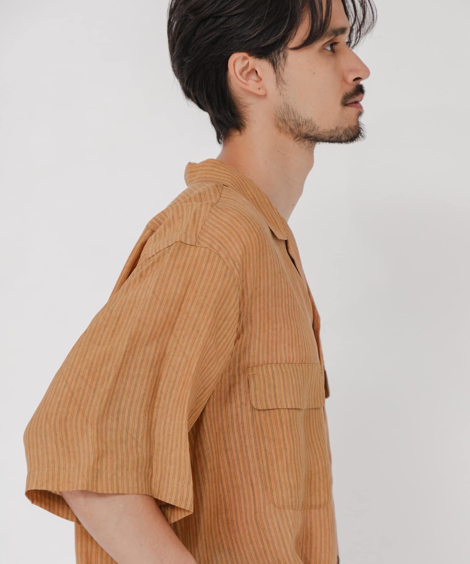 CUPRO COLD DYE SHIRTS アーバンリサーチ トップス シャツ・ブラウス ブラック ベージュ