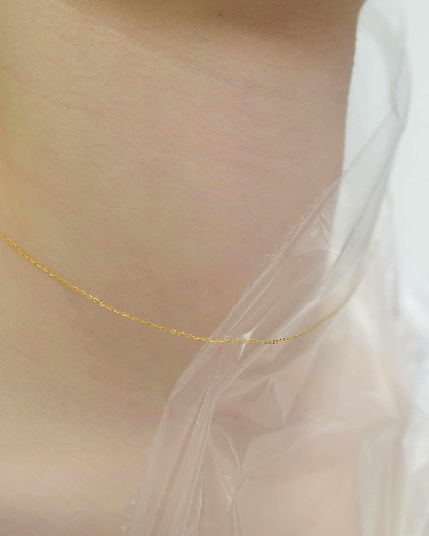 les bon bon les bonbon/K18 filament choker/フィラメント チョーカー 18金 チェーン フォブ アクセサリー・腕時計 チョーカー ゴールド