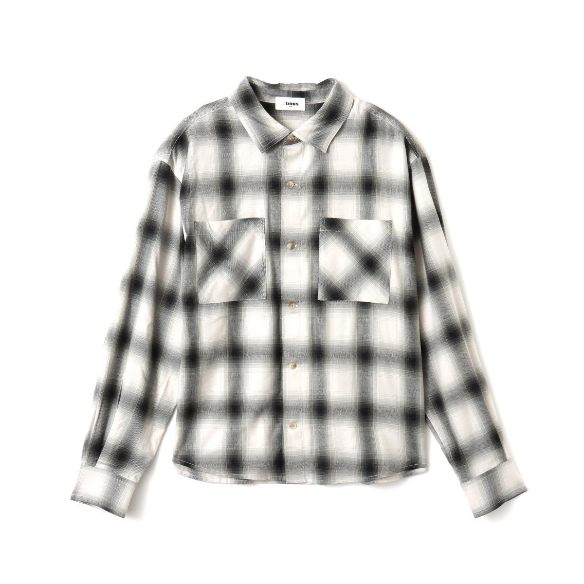atmos pink atmos pink Ombre Check Shirt BLACK アトモス トップス シャツ・ブラウス ブラック