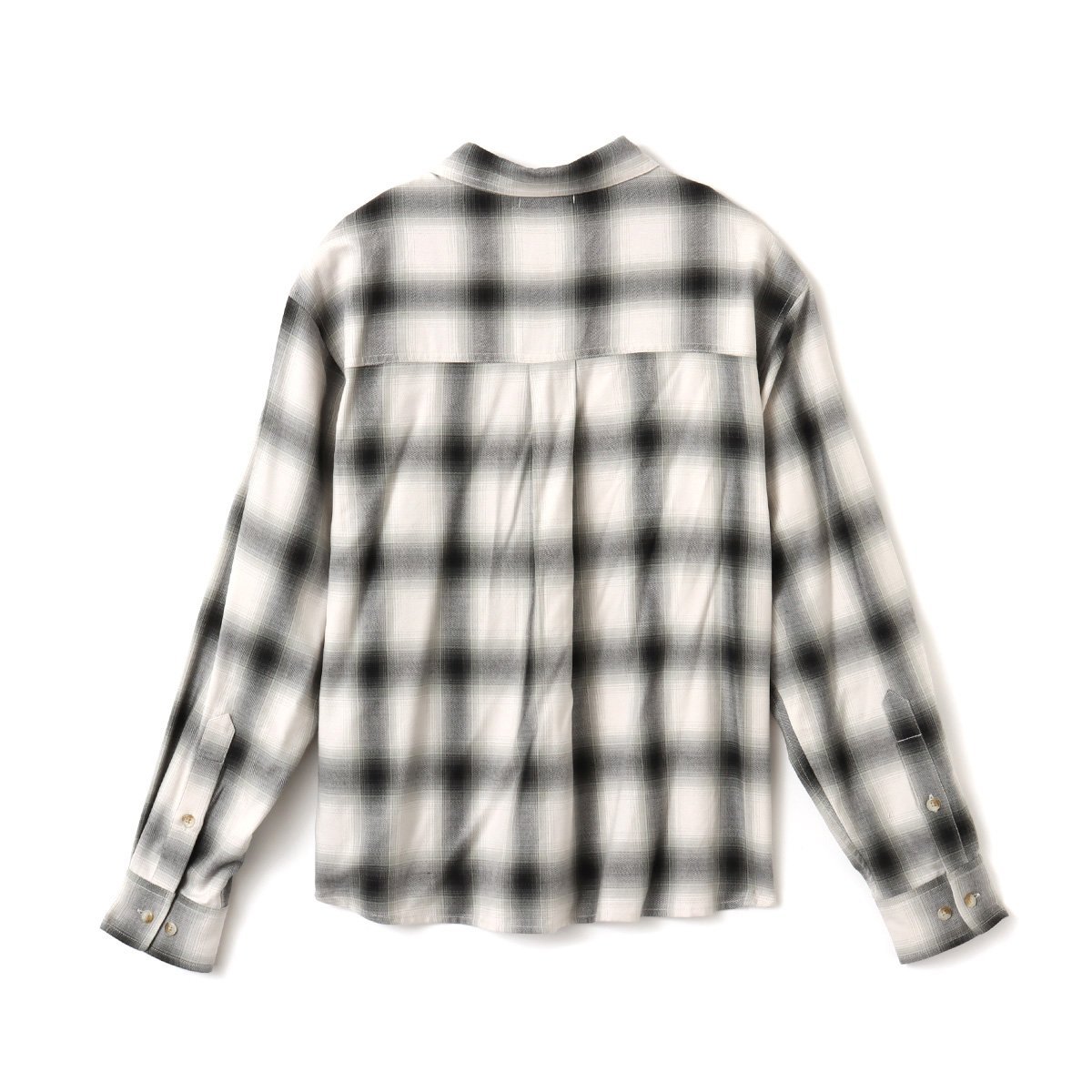 atmos pink atmos pink Ombre Check Shirt BLACK アトモス トップス シャツ・ブラウス ブラック