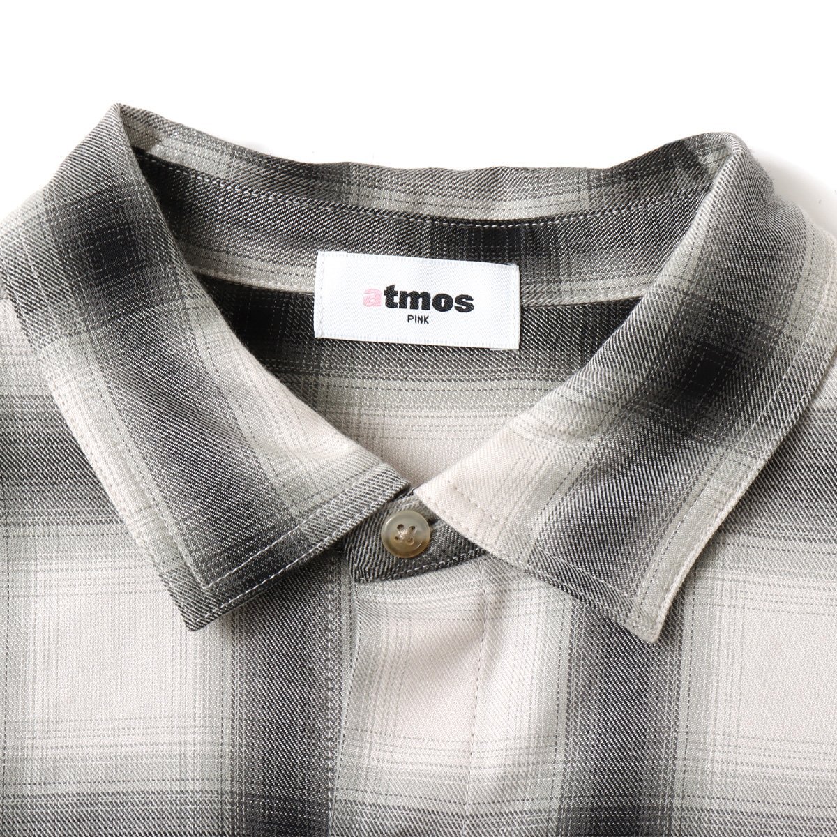atmos pink atmos pink Ombre Check Shirt BLACK アトモス トップス シャツ・ブラウス ブラック
