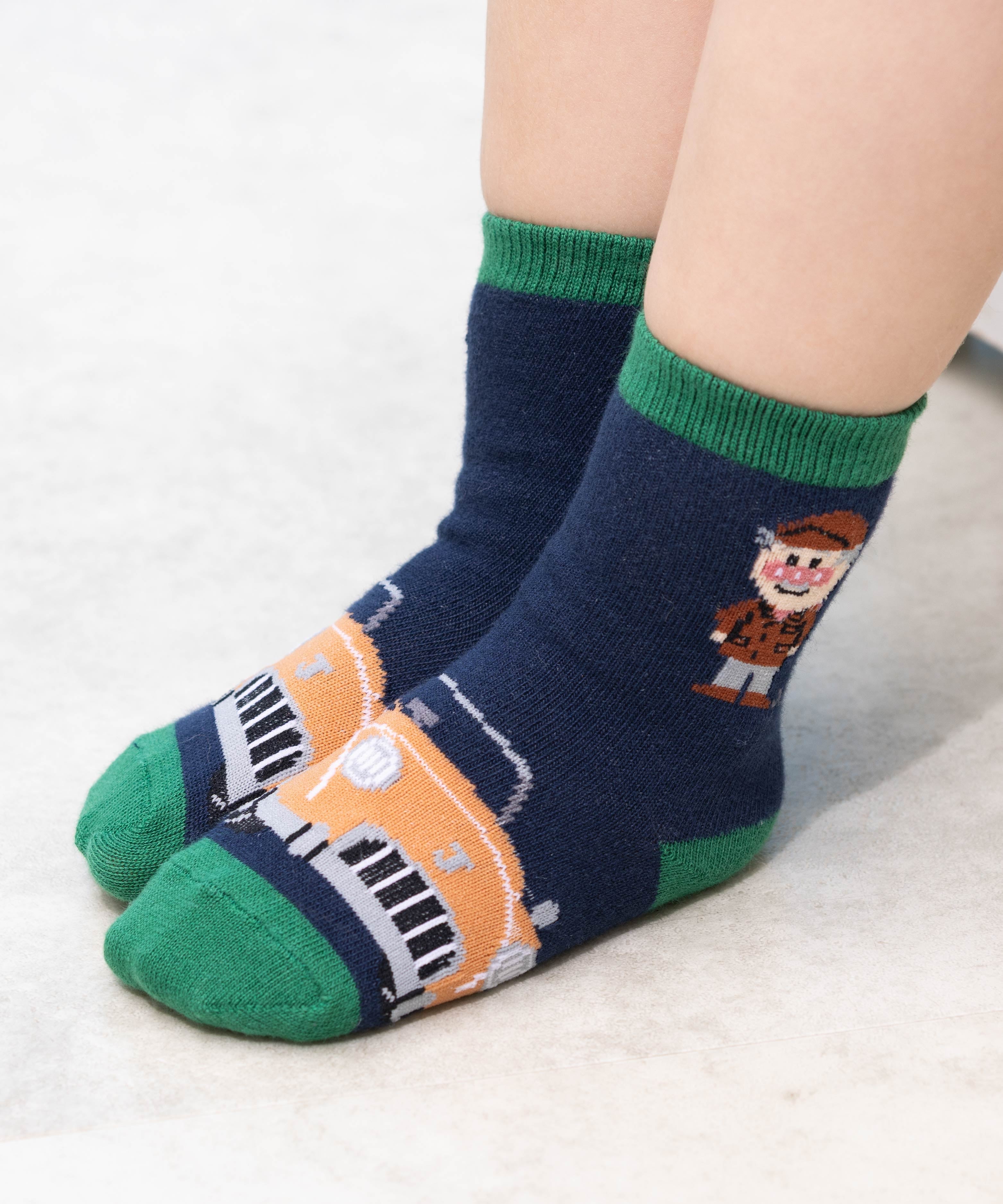 ANPANMAN KIDS COLLECTION ANPANMAN KIDS COLLECTION/(K)ジャムおじさんクラシックカー柄ソックス アンパンマンキッズコレクション 靴下・レッグウェア 靴下 ネイビー レッド