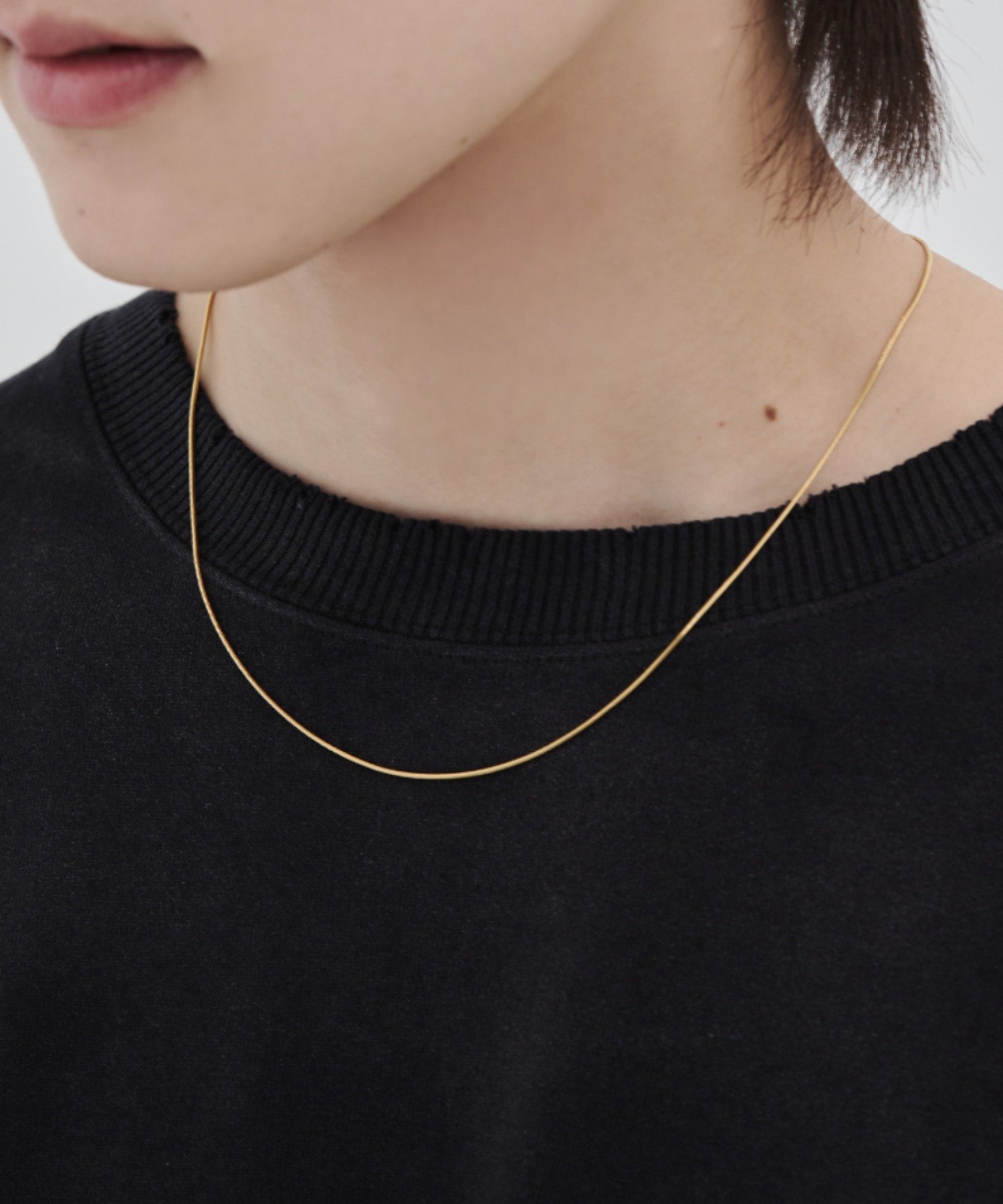 【SALE／20%OFF】WYZ 【 金属アレルギー対応 】シンプルスネークチェーンネックレス シーテ アクセサリー・腕時計 ネックレス ゴールド シルバー
