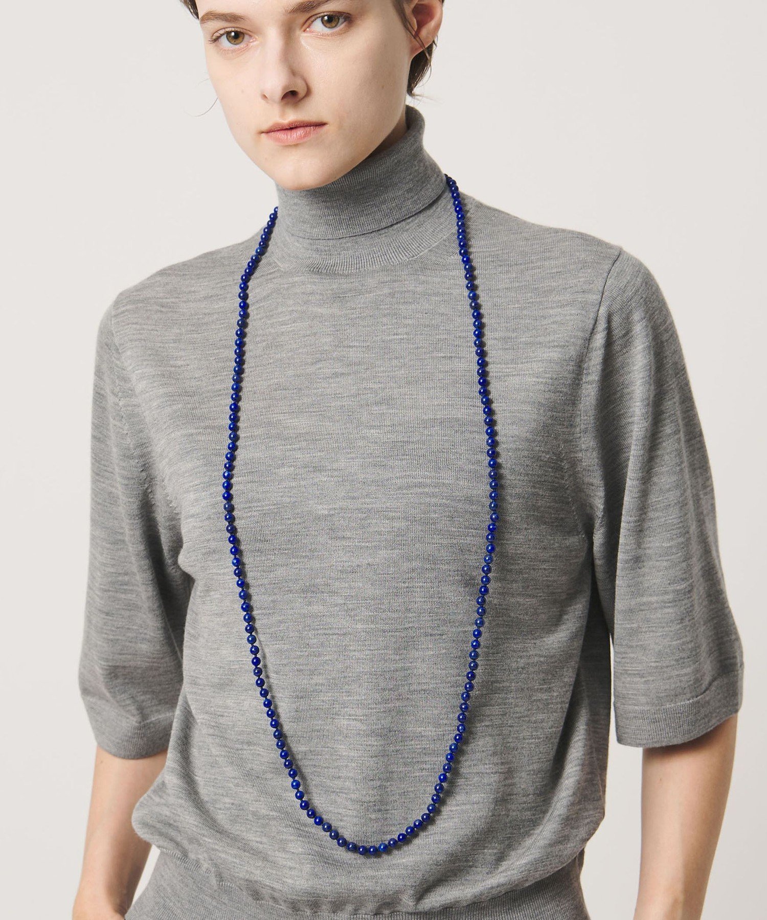 【別注】＜Haute Joaillerie AKIO MORI＞ラピスラズリ ロングネックレス 6*120 ユナイテッドアローズ アクセサリー・腕時計 ネックレス