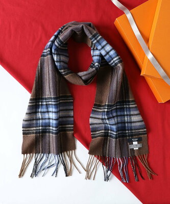 【SALE/10%OFF】BEAMS HEART BEAMS HEART / ウール チェック マフラー ビームス ハート ファッション雑貨 マフラー・ストール・ネックウォーマー ベージュ ネイビー
