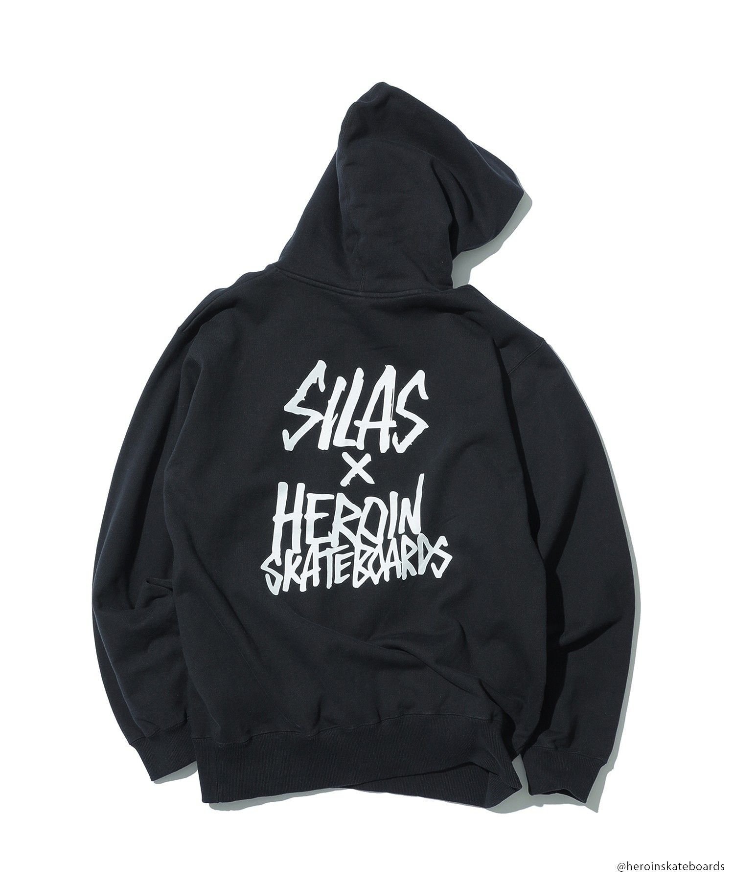 【SALE／40%OFF】SILAS SILAS x HEROIN HOODIE サイラス トップス スウェット・トレーナー ブラック グレー【送料無料】