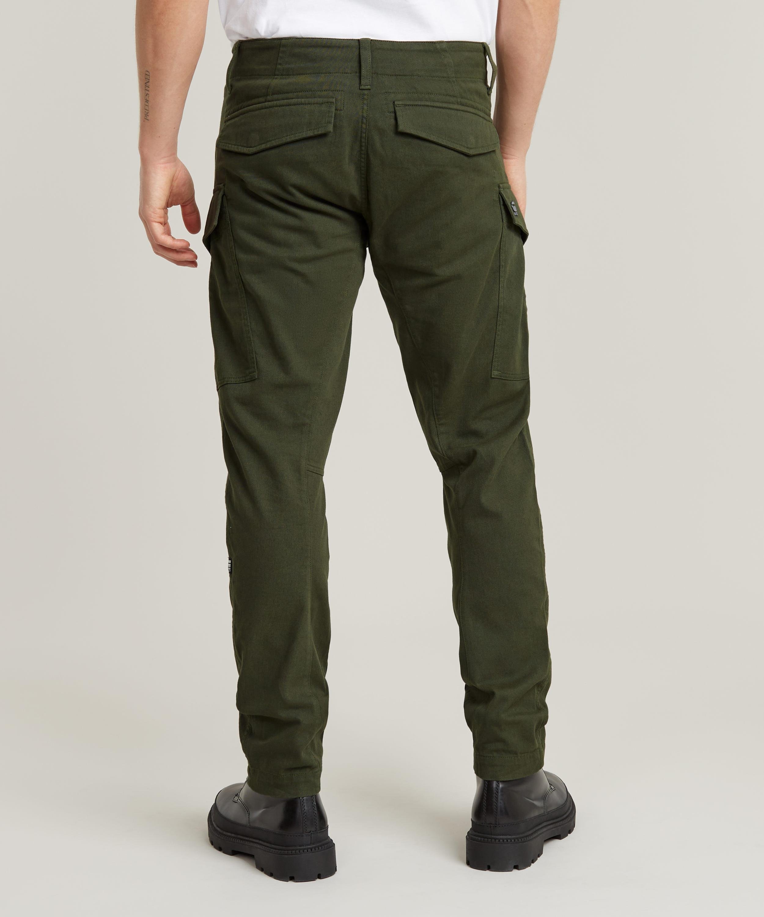【公式ショップ】Cargo Regular Tapered Pants/ベーシックデザインレギュラーテーパードフィットカーゴパンツ ジースターロゥ パンツ カーゴパンツ カーキグリーン