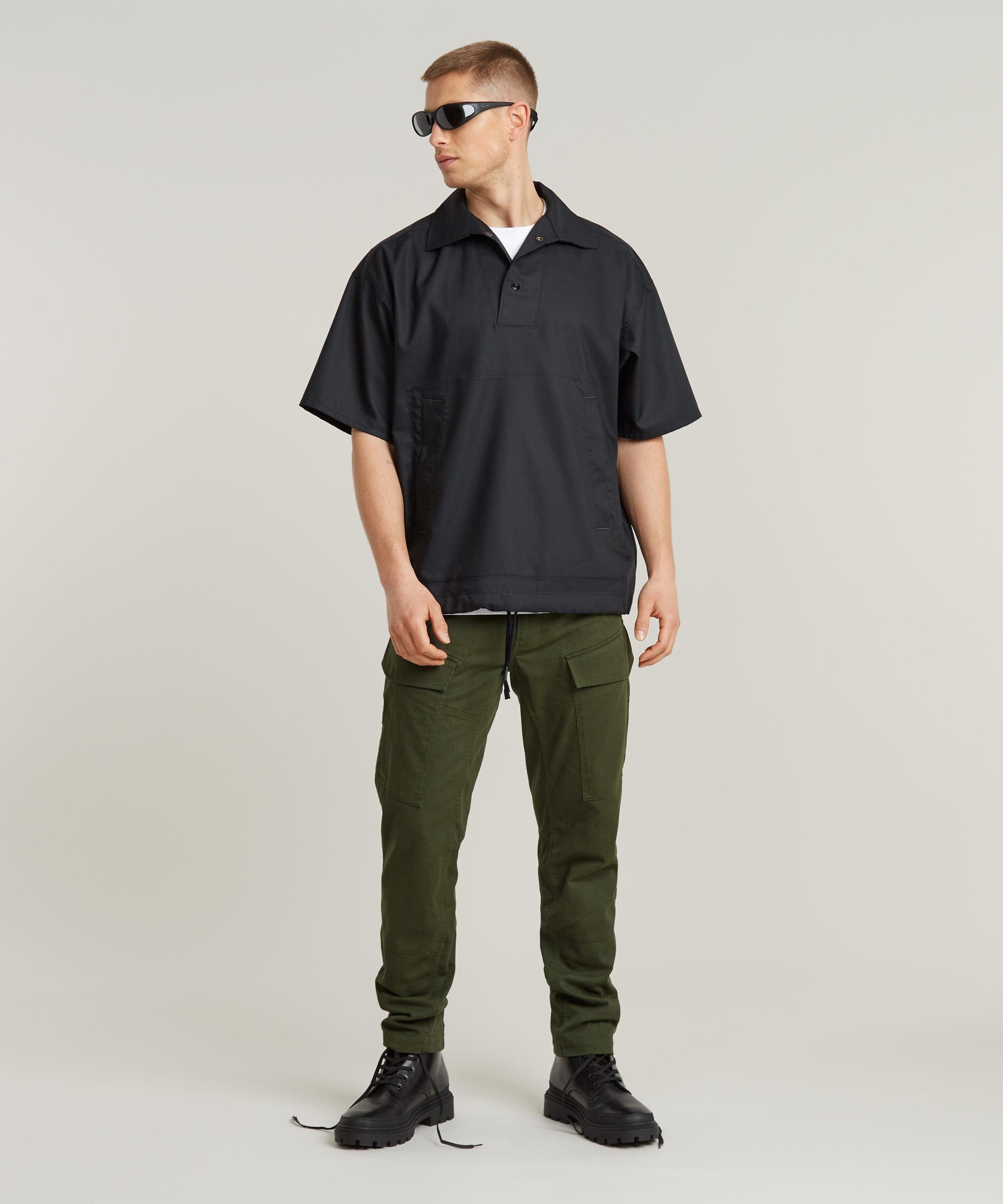 【公式ショップ】Cargo Regular Tapered Pants/ベーシックデザインレギュラーテーパードフィットカーゴパンツ ジースターロゥ パンツ カーゴパンツ カーキグリーン