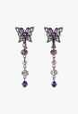 ANNA SUI 蝶モチーフ 2WAYイヤリング アナ スイ アクセサリー・腕時計 イヤリング・イヤーカフ パープル【送料無料】