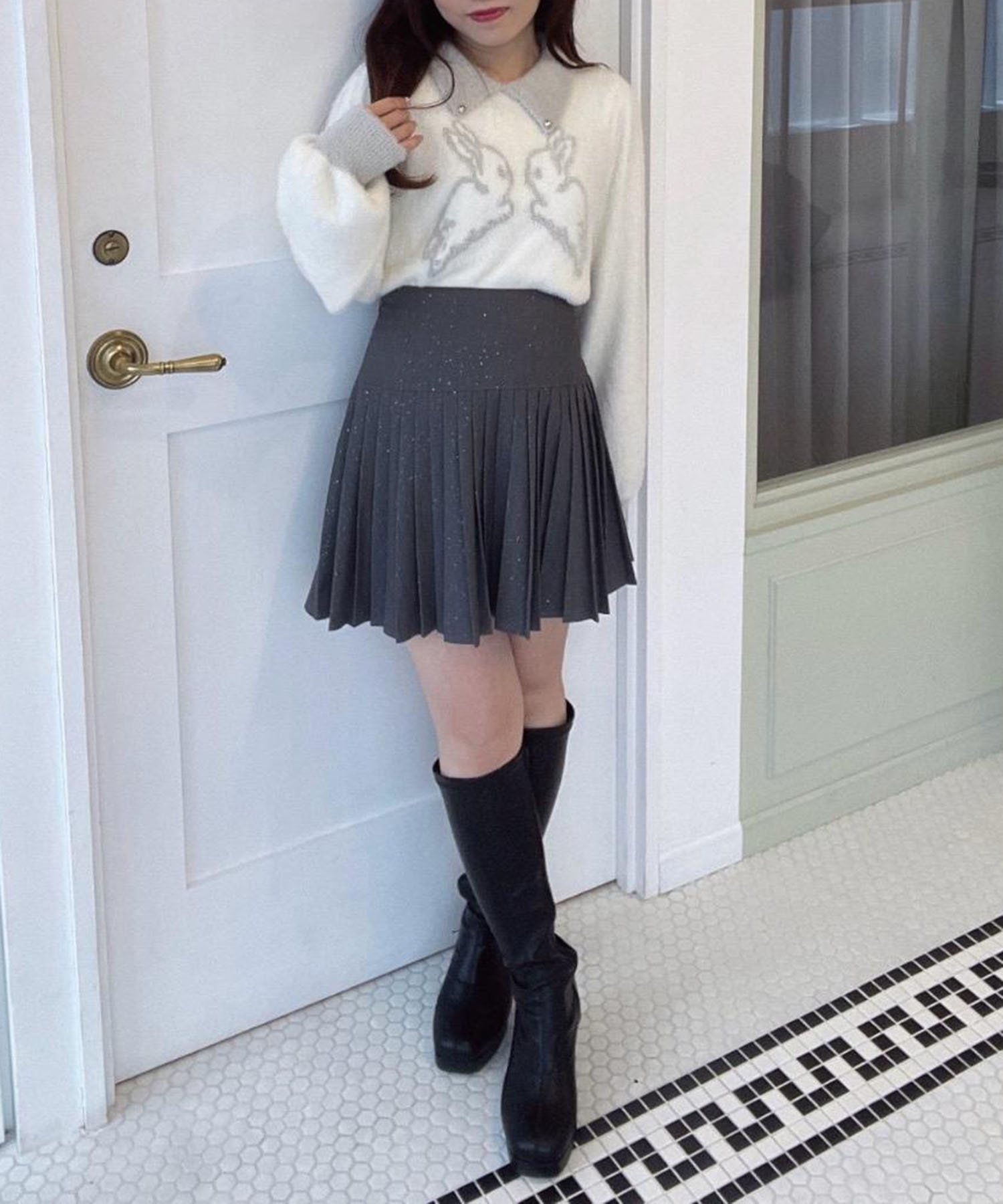 【SALE/67% OFF】MAJESTIC LEGON ◎Assorted Pleated Skirt Majestic Legon Skirt Mini Skirt Black Gray Brown