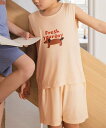 aimoha KIDS 【aimoha-KIDS-】ノースリーブセットアップ アイモハ トップス ノースリーブ・タンクトップ ベージュ