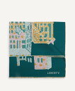 LIBERTY チューダー シルクポケットチーフ リバティ スーツ・フォーマル スーツ系小物 ネイビー グリーン【送料無料】