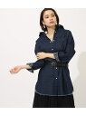 AZUL by moussy DENIM OVER TUNICSHIRT アズールバイマウジー シャツ/ブラウス【送料無料】