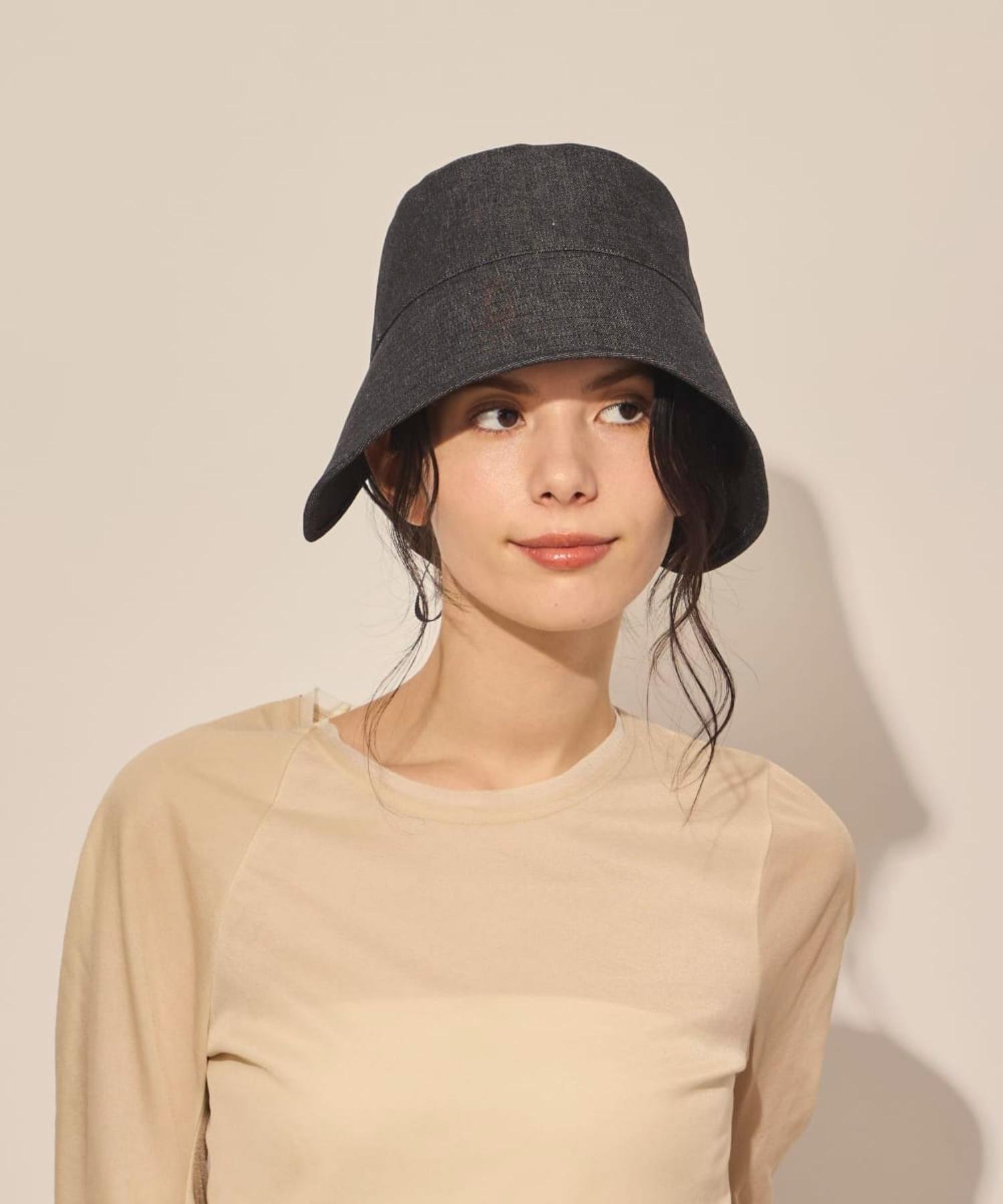 arth arth Denim Bucket Hat / アース オーバーライド 帽子 ハット ブラック ホワイト【送料無料】