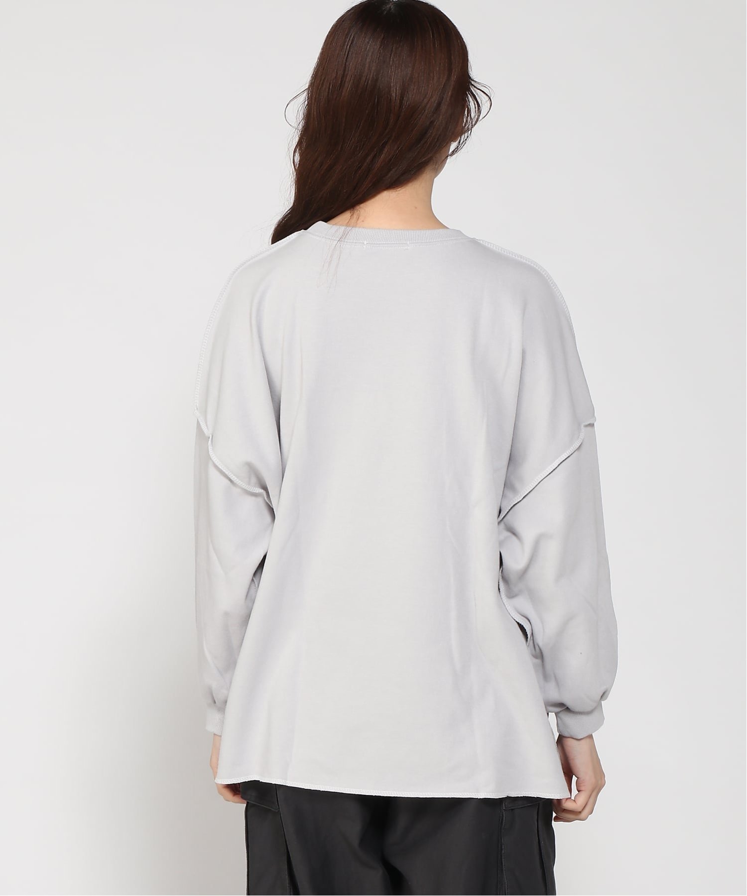 VIVIDLADY VIVIDLADY/(W)ロゴスウェットTシャツ ビビッドレディー トップス カットソー・Tシャツ グレー