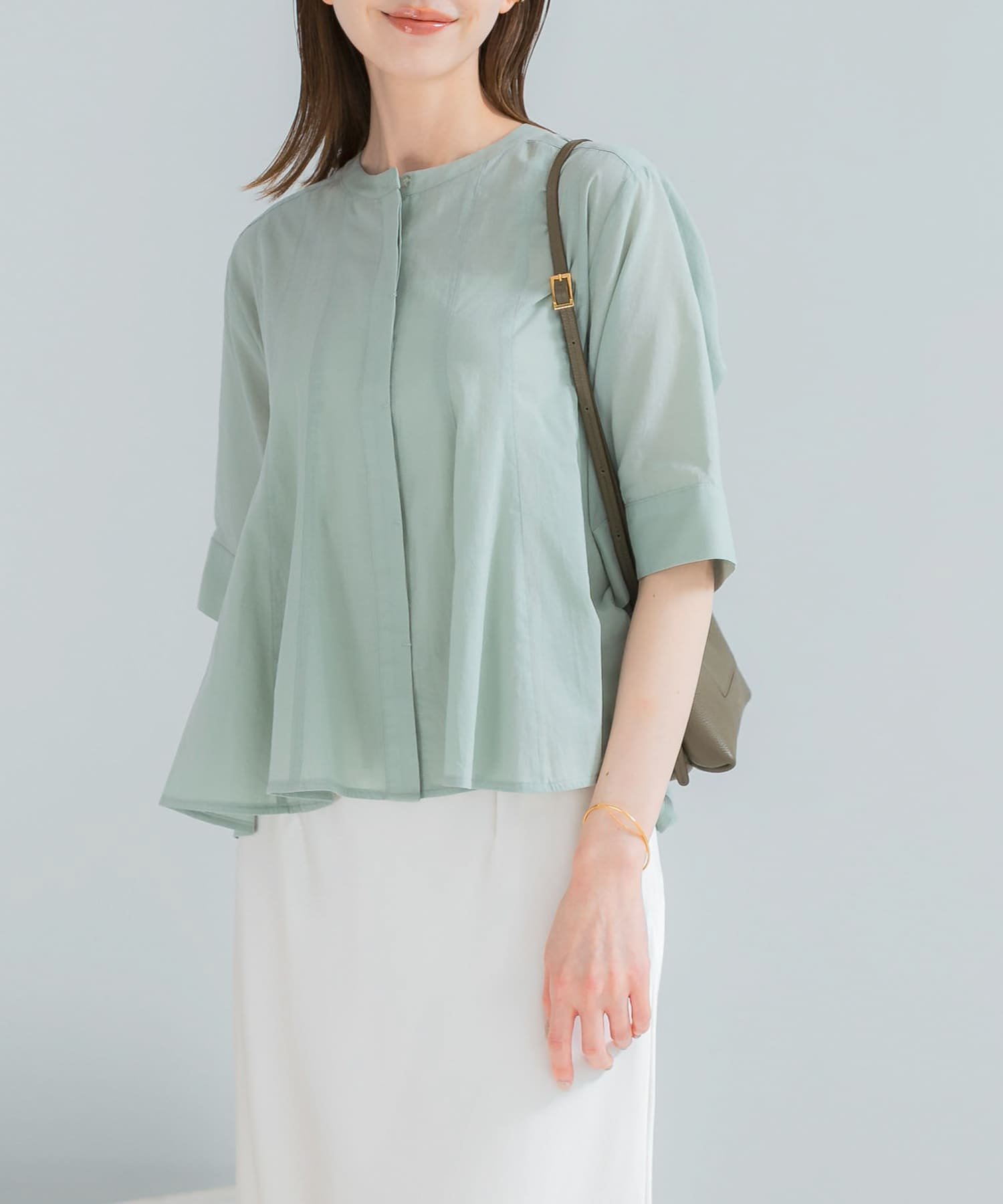 【SALE／10%OFF】URBAN RESEARCH ROSSO 『WEB限定』コットンボイルフレアシャツ ア...