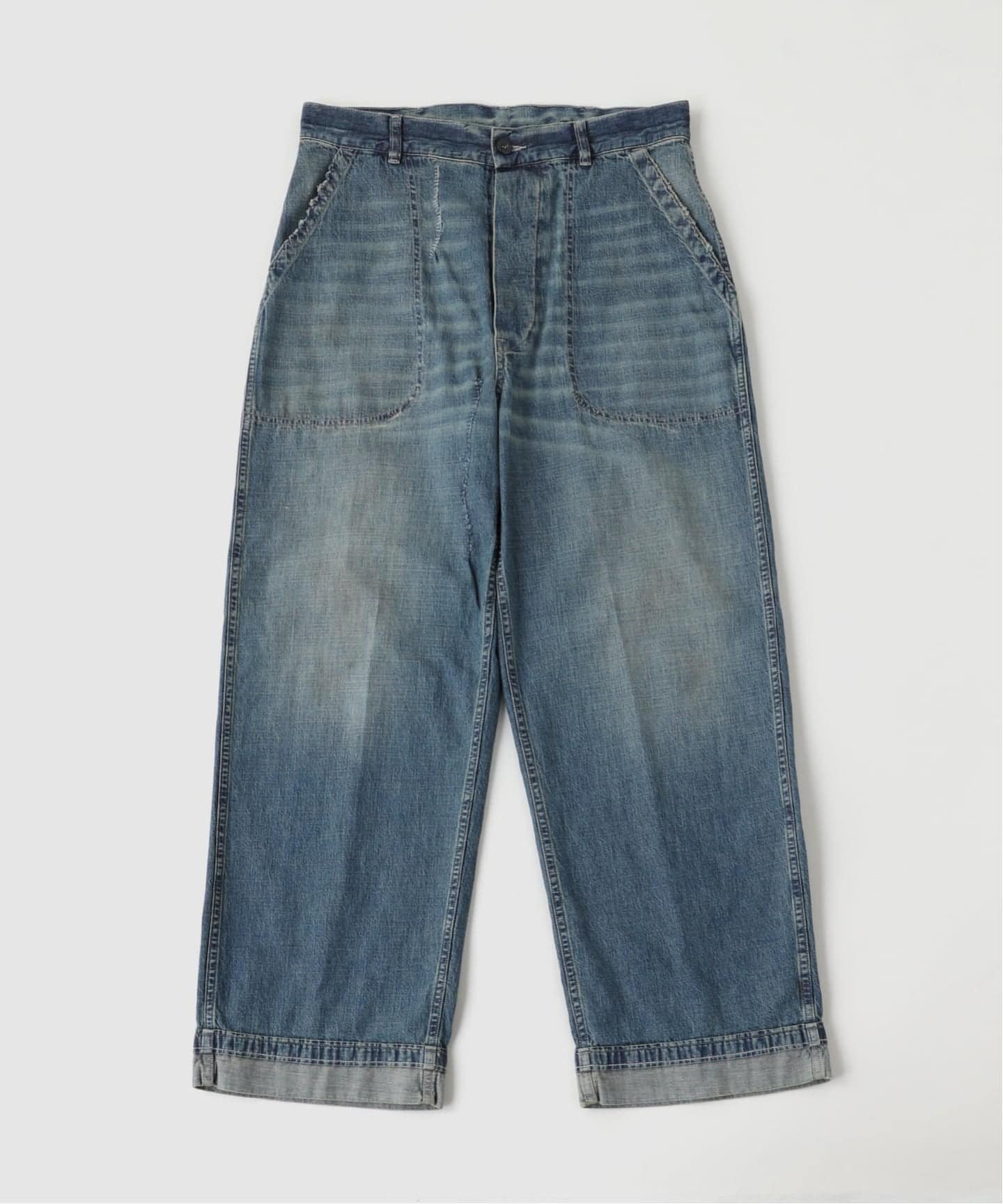 EDIFICE MAISON MARGIELA(メゾン マルジェラ) Light Vintage Washed Den エディフィス パンツ ジーンズ・デニムパンツ ブルー【送料無料】