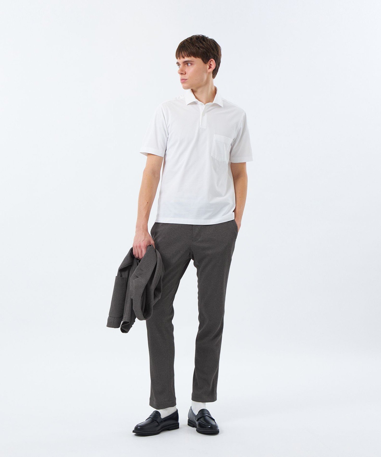 MACKINTOSH PHILOSOPHY ハーフカラーワンピース 36Gノードシールドハニカム マッキントッシュ フィロソフィー トップス シャツ・ブラウス ネイビー ホワイト【送料無料】