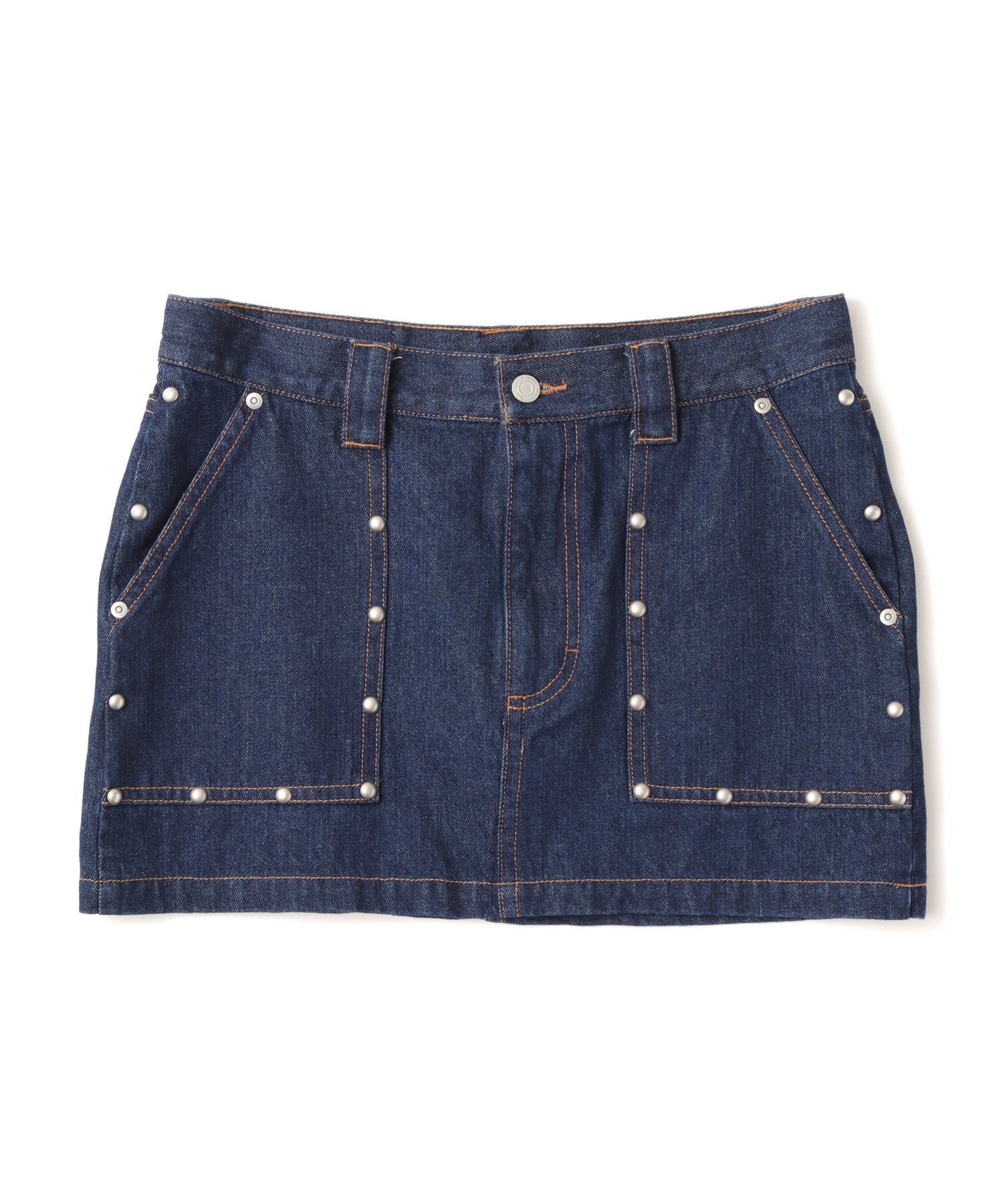 atmos pink atmos pink Studs Denim Mini Skirt BLUE アトモス スカート その他のスカート ブルー【送料無料】