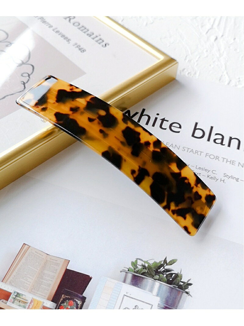 florist 【10色展開】アセチのべっ甲風ヘアクリップ フローリスト ヘアアクセサリー バレッタ・ヘアクリップ・ヘアピン ホワイト ピンク ブラウン パープル グリーン ベージュ イエロー
