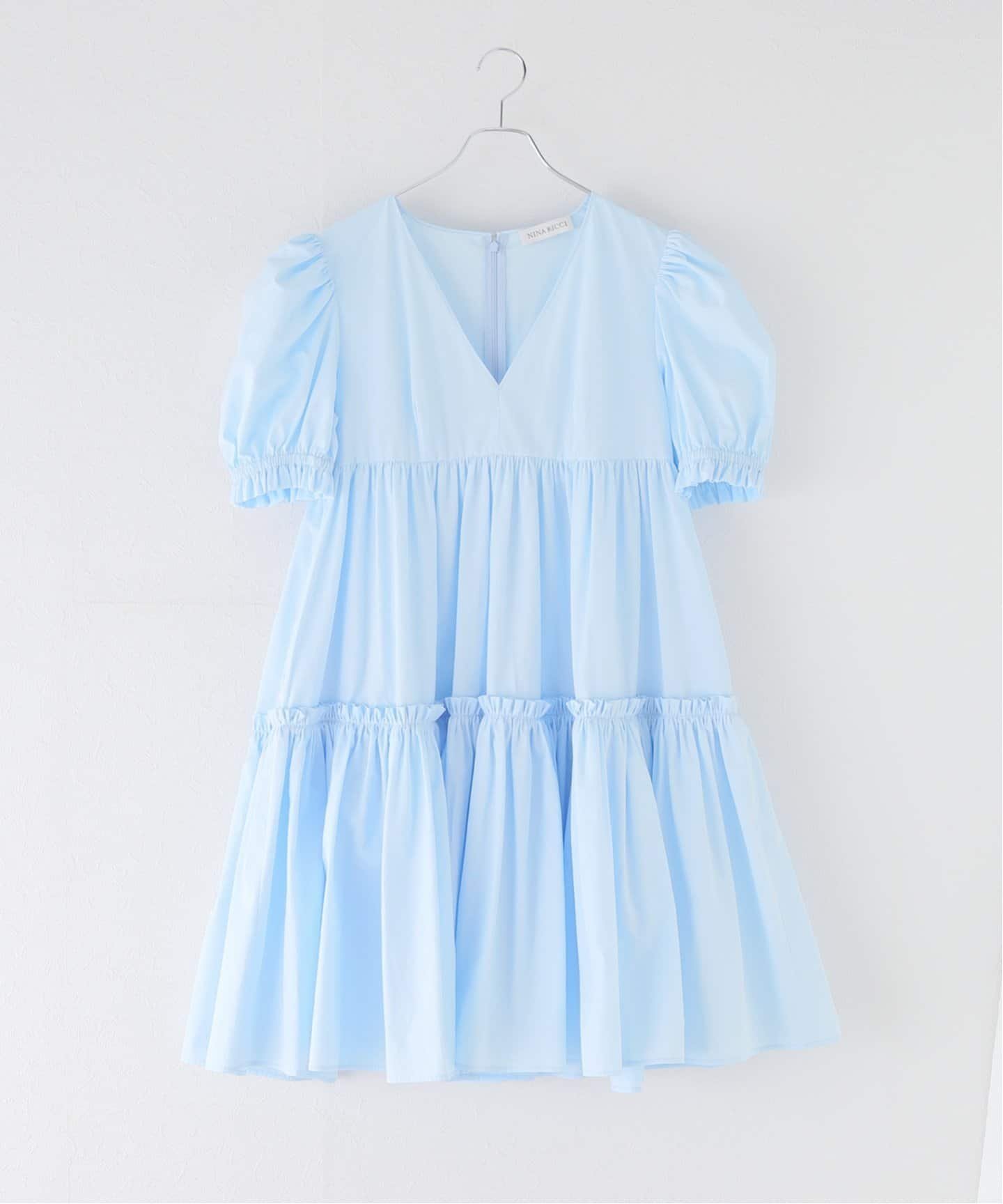 IENA yNINA RICCI/ji b`zS/S BABYDOLL POPLON DRESS Vcs[X CGi s[XEhX s[X zCgyz