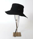 Three Four Time Three Four Time/UVケアアジャスターストロール撥水HAT スリーフォータイム 帽子 ハット ブラック カーキグリーン ベージュ【送料無料】(4)