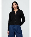 【SALE/62%OFF】GAP (W)コットン100% クルーネック カーディガン ギャップ トップス カーディガン ホワイト ブラウン ブラック