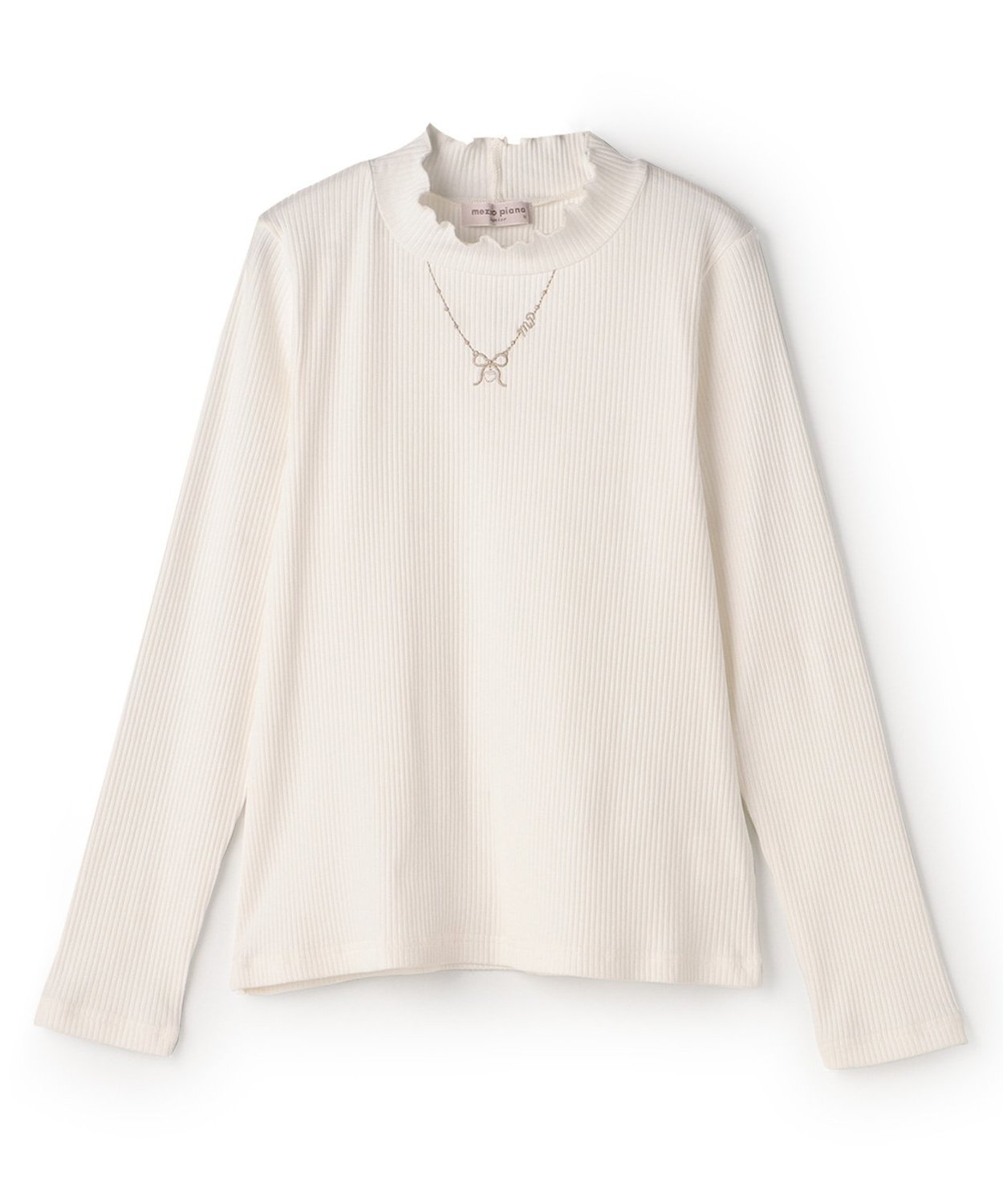 mezzo piano Junior 【福袋Aセット】プチハイネック長袖Tシャツ ナルミヤオンライン トップス カットソー・Tシャツ ホワイト【送料無料】のサムネイル