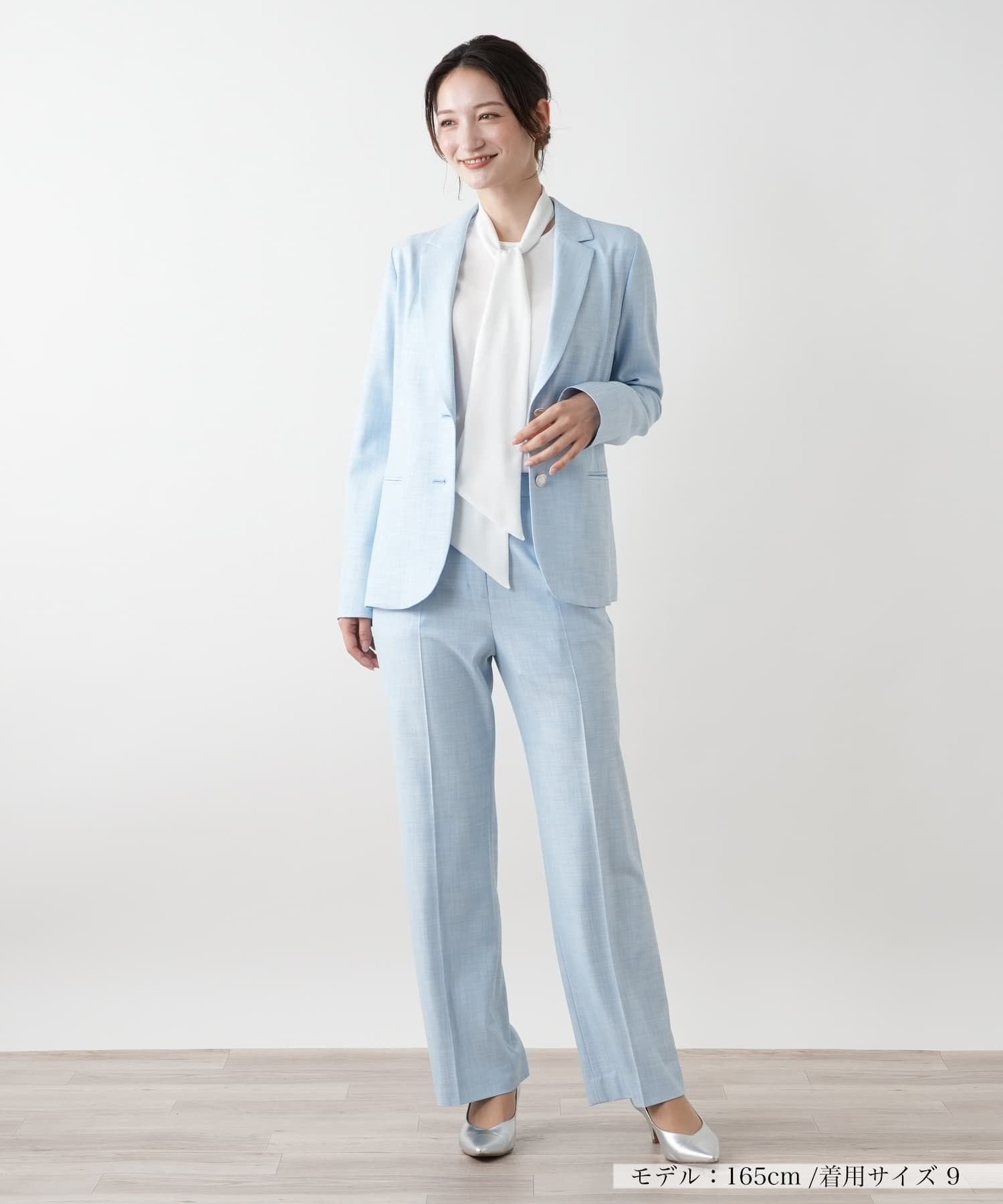 Leilian ブレザー【ROCHAS Premiere】 レリアン ジャケット・アウター テーラードジャケット・ブレザー ブルー