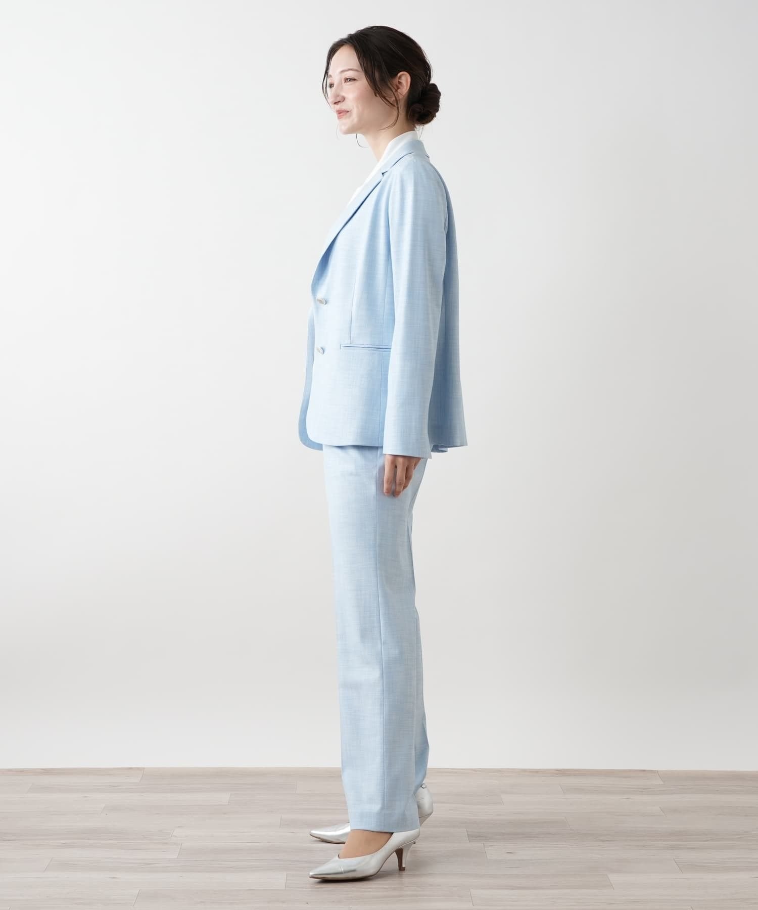 Leilian ブレザー【ROCHAS Premiere】 レリアン ジャケット・アウター テーラードジャケット・ブレザー ブルー