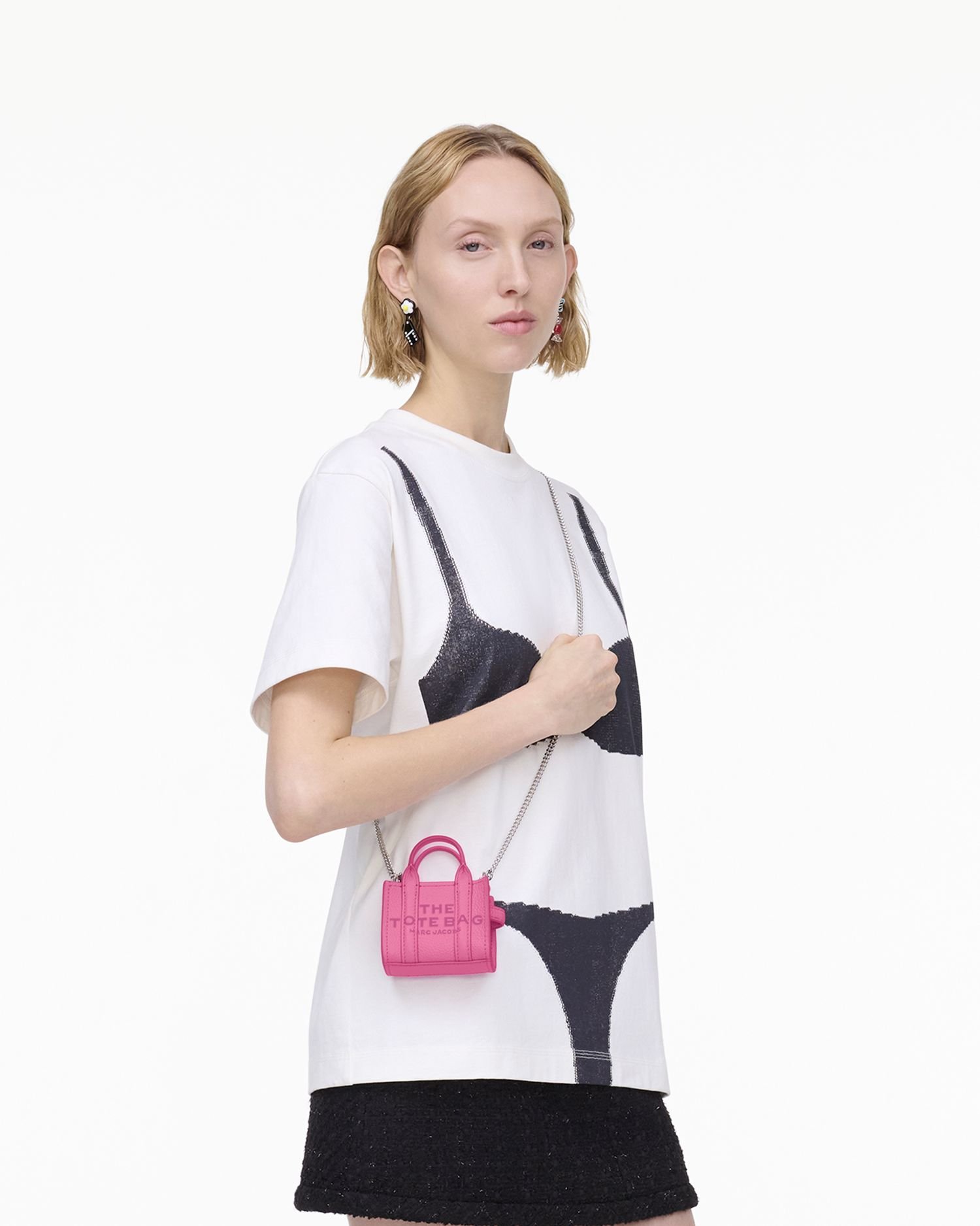 MARC JACOBS 【公式】THE LEATHER ITEMS NANO TOTE CROSSBODY/ザ レザー アイテムズ ナノ トート マーク ジェイコブス バッグ トートバッグ ピンク【送料無料】