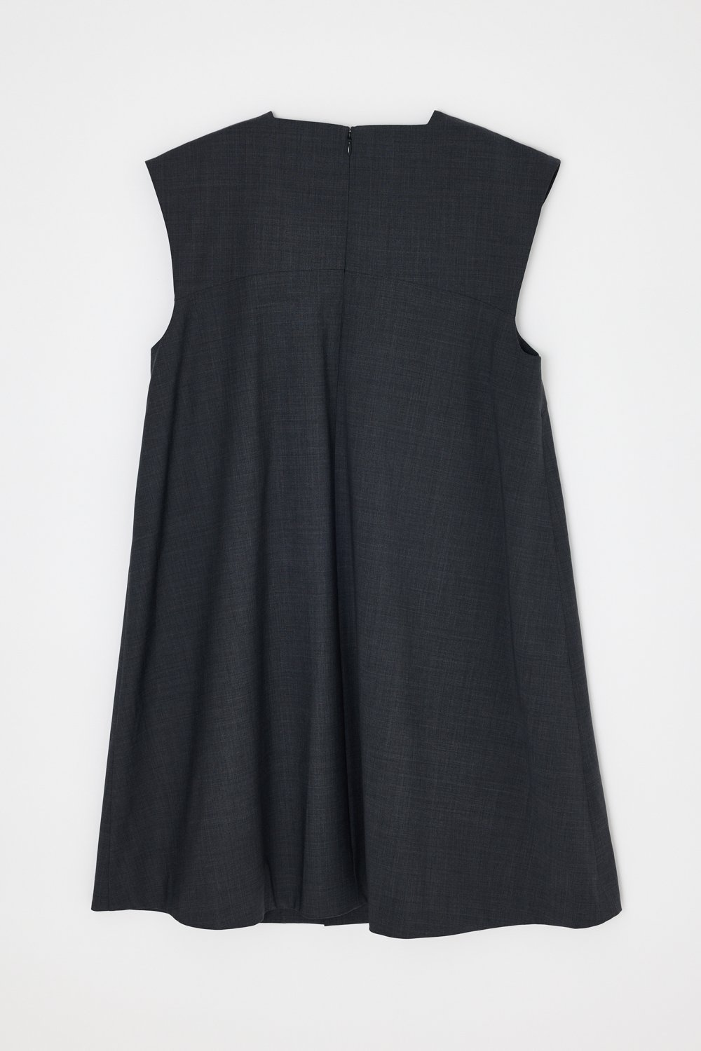 ENFOLD TAILORED LONG PULLOVER エンフォルド トップス ノースリーブ・タンクトップ グレー