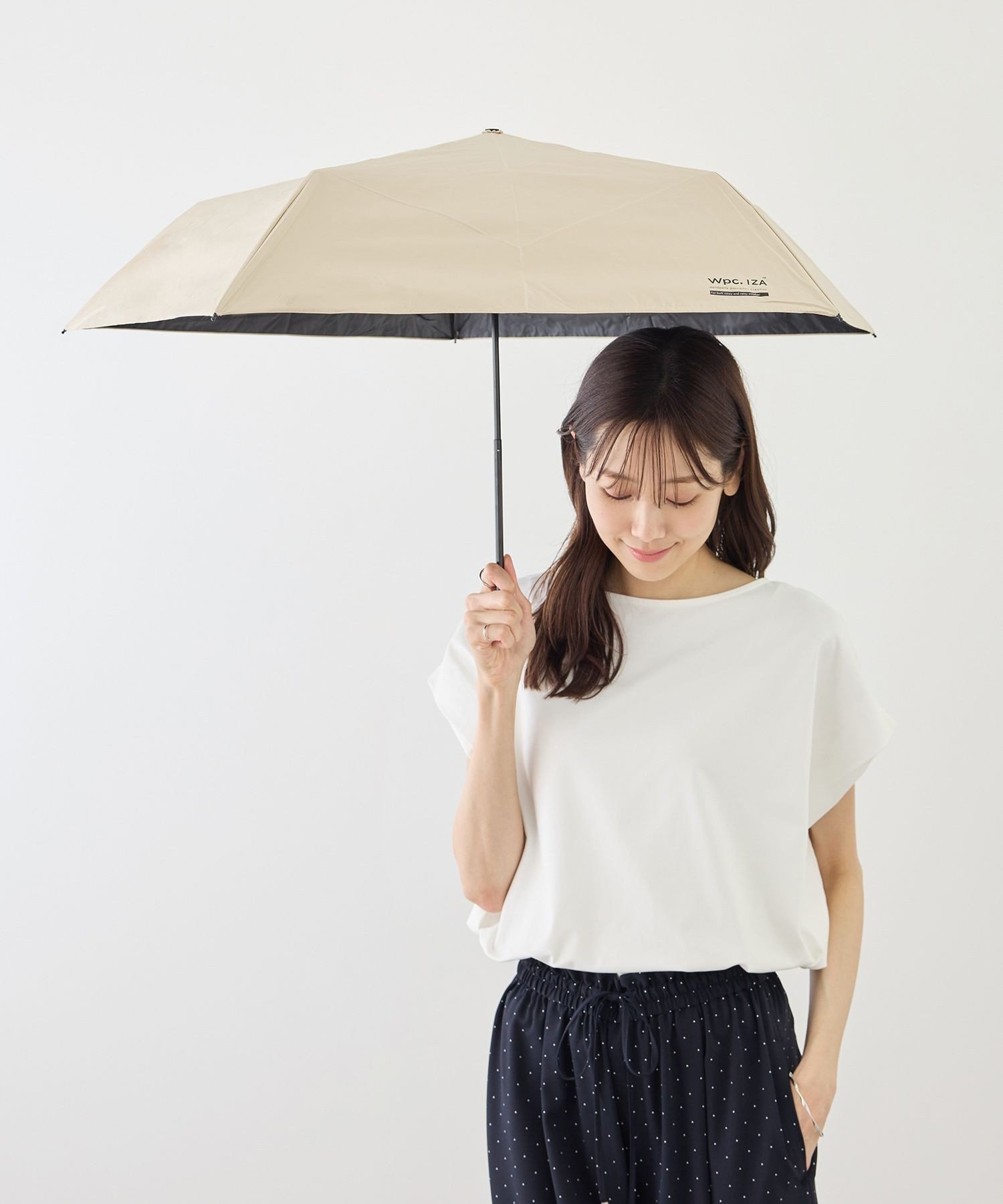 ROPE' PICNIC PASSAGE 【Wpc. IZA】IZA ULTRA LIGHT 折りたたみ日傘/晴雨兼用・UVカット・軽量 ロペピクニック ファッション雑貨 折りたたみ傘 グレー ベージュ【送料無料】