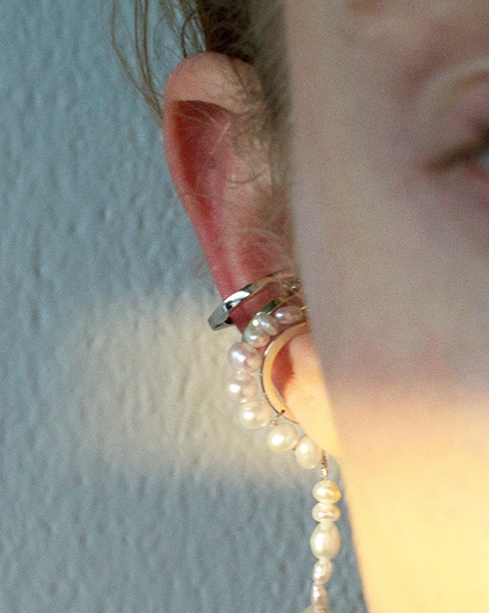 les bon bon les bonbon/hug earcuff/ハグ イヤーカフ シルバー フォブ アクセサリー・腕時計 イヤリング・イヤーカフ シルバー【送料無料】